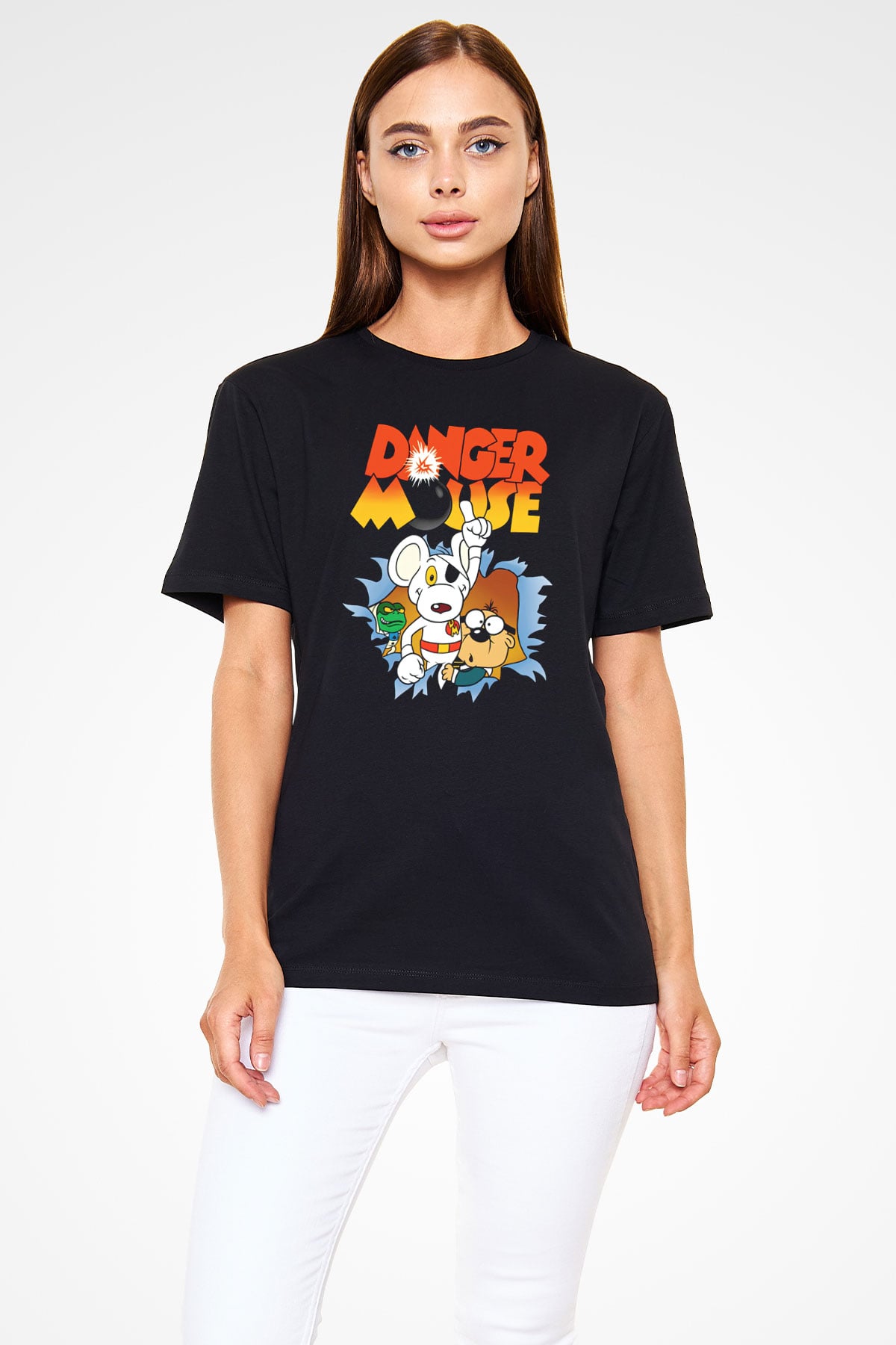 Danger Mouse Siyah Unisex Tişört