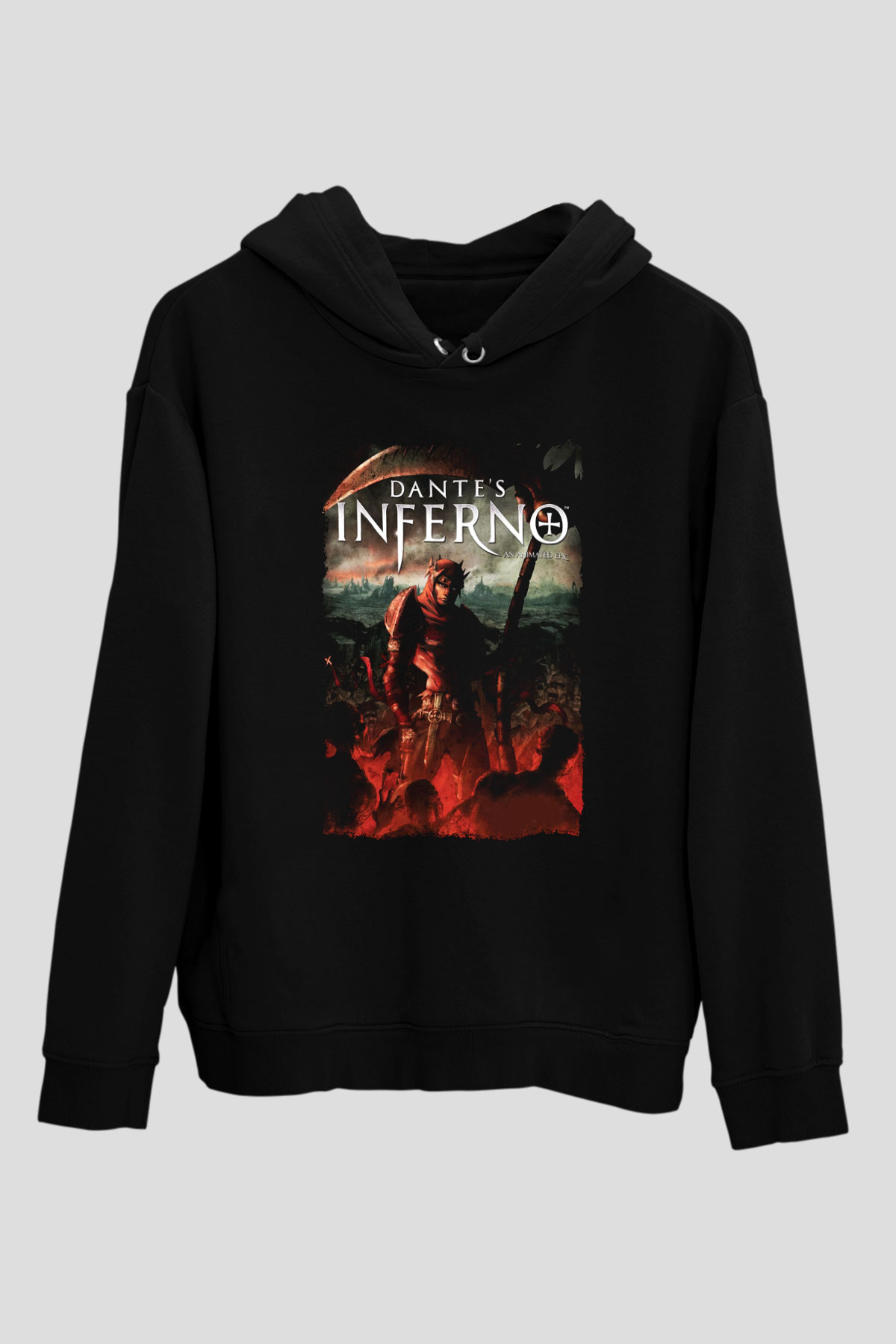 Dantes Inferno Siyah Unisex Hoodie
