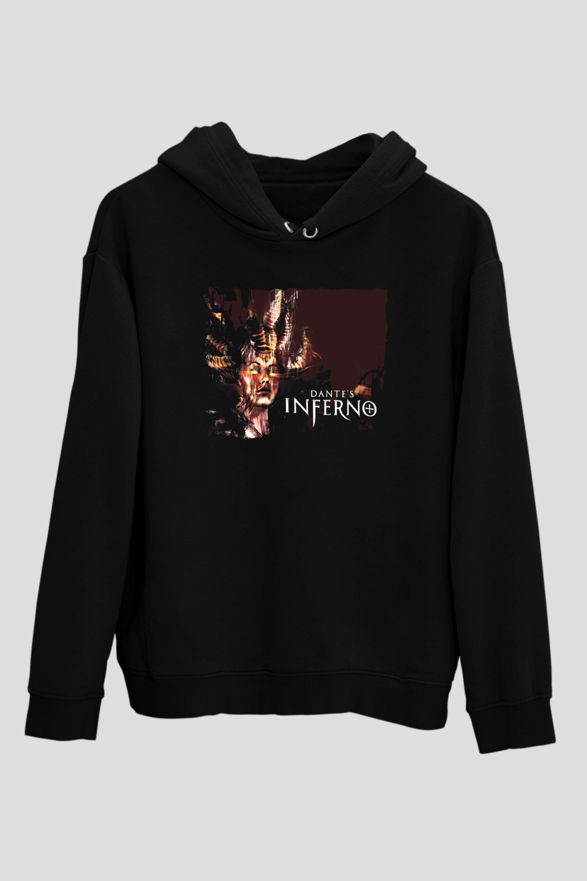 Dantes Inferno Siyah Unisex Hoodie
