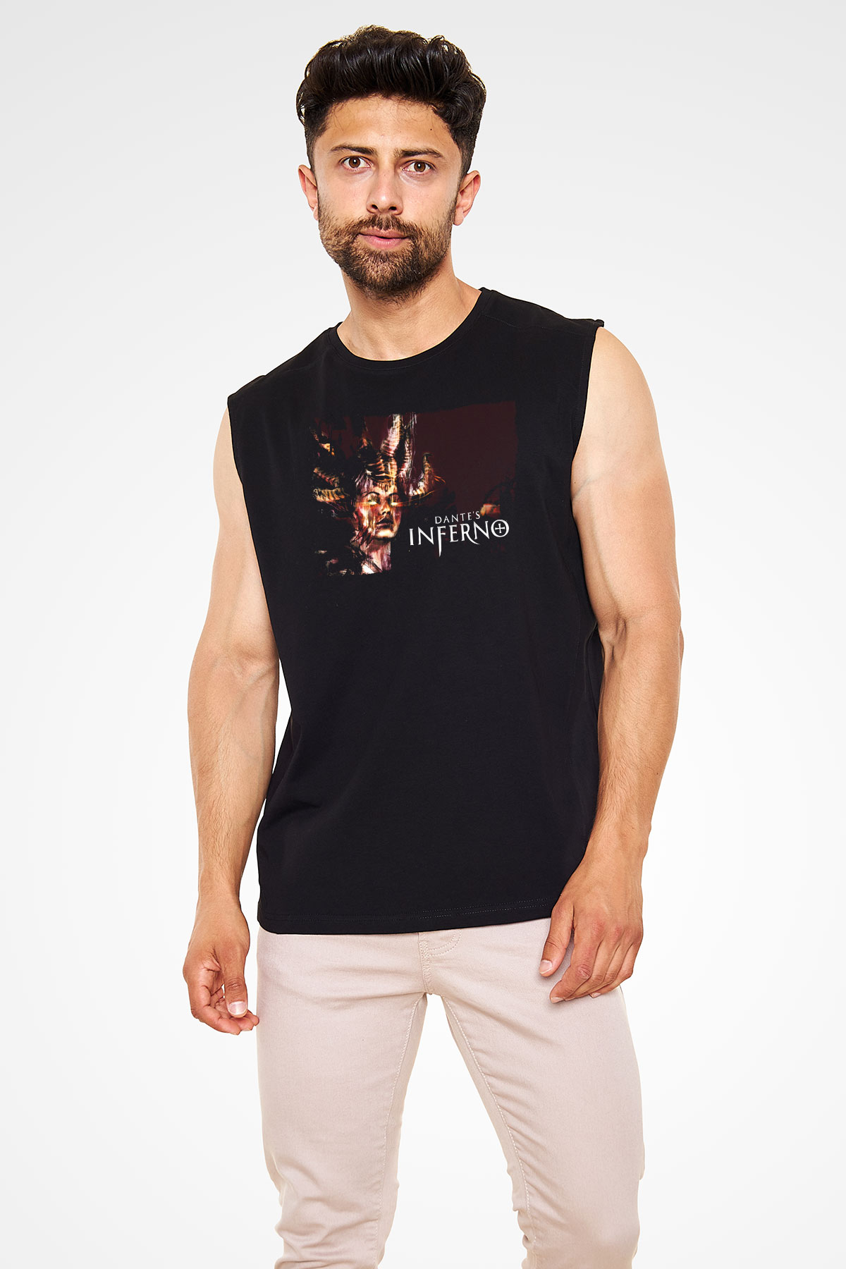 Dantes Inferno Siyah Unisex Kolsuz Tişört