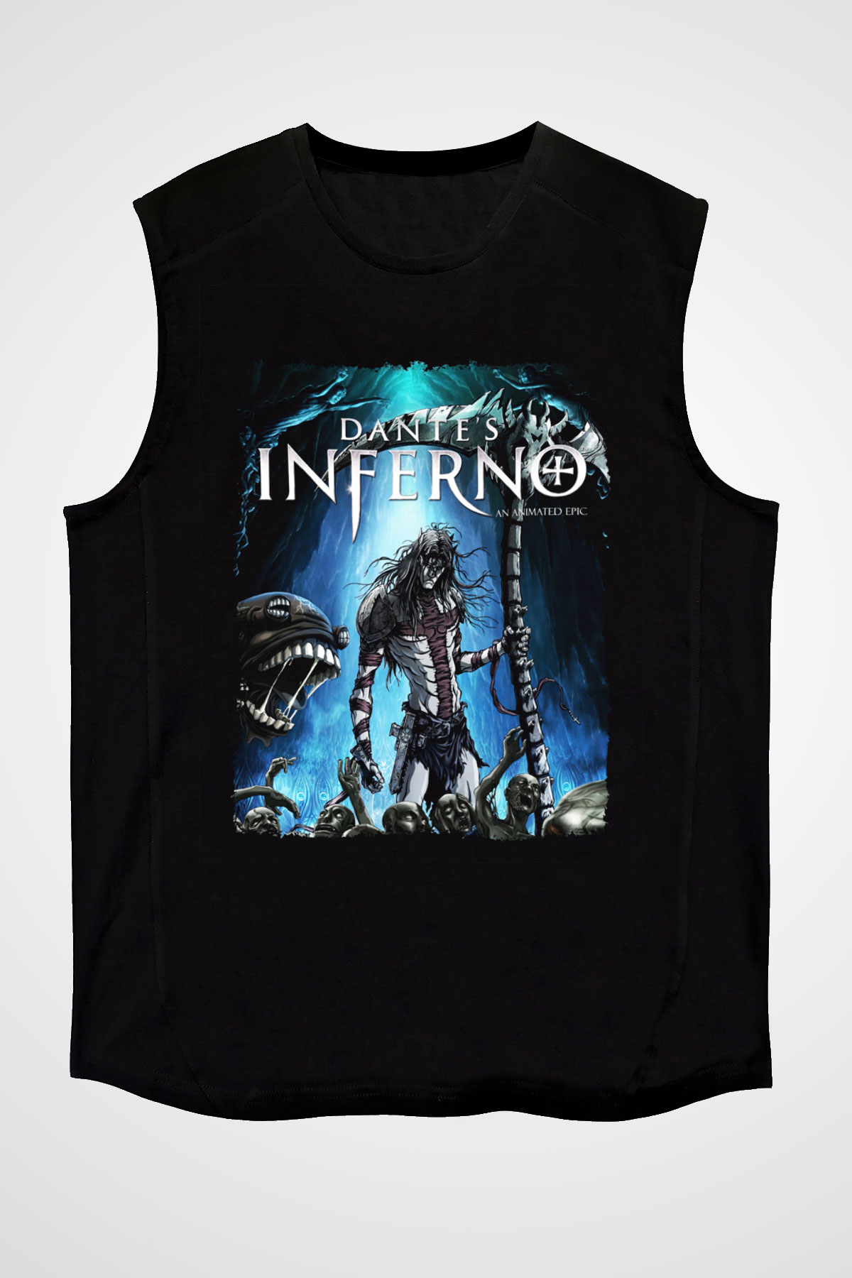 Dantes Inferno Siyah Unisex Kolsuz Tişört