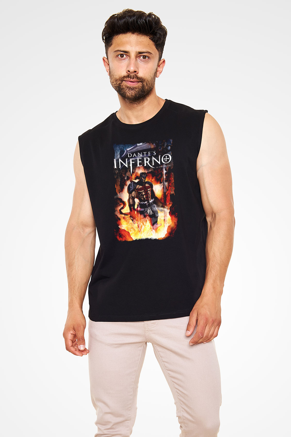 Dantes Inferno Siyah Unisex Kolsuz Tişört