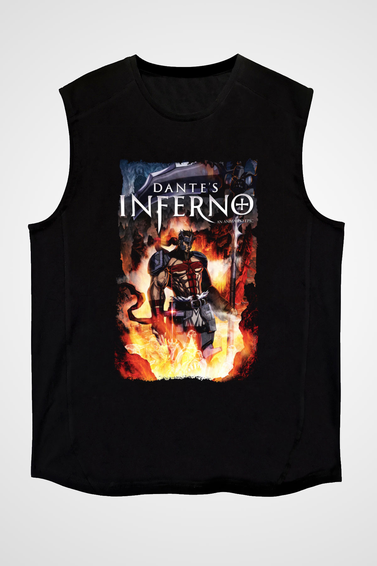 Dantes Inferno Siyah Unisex Kolsuz Tişört