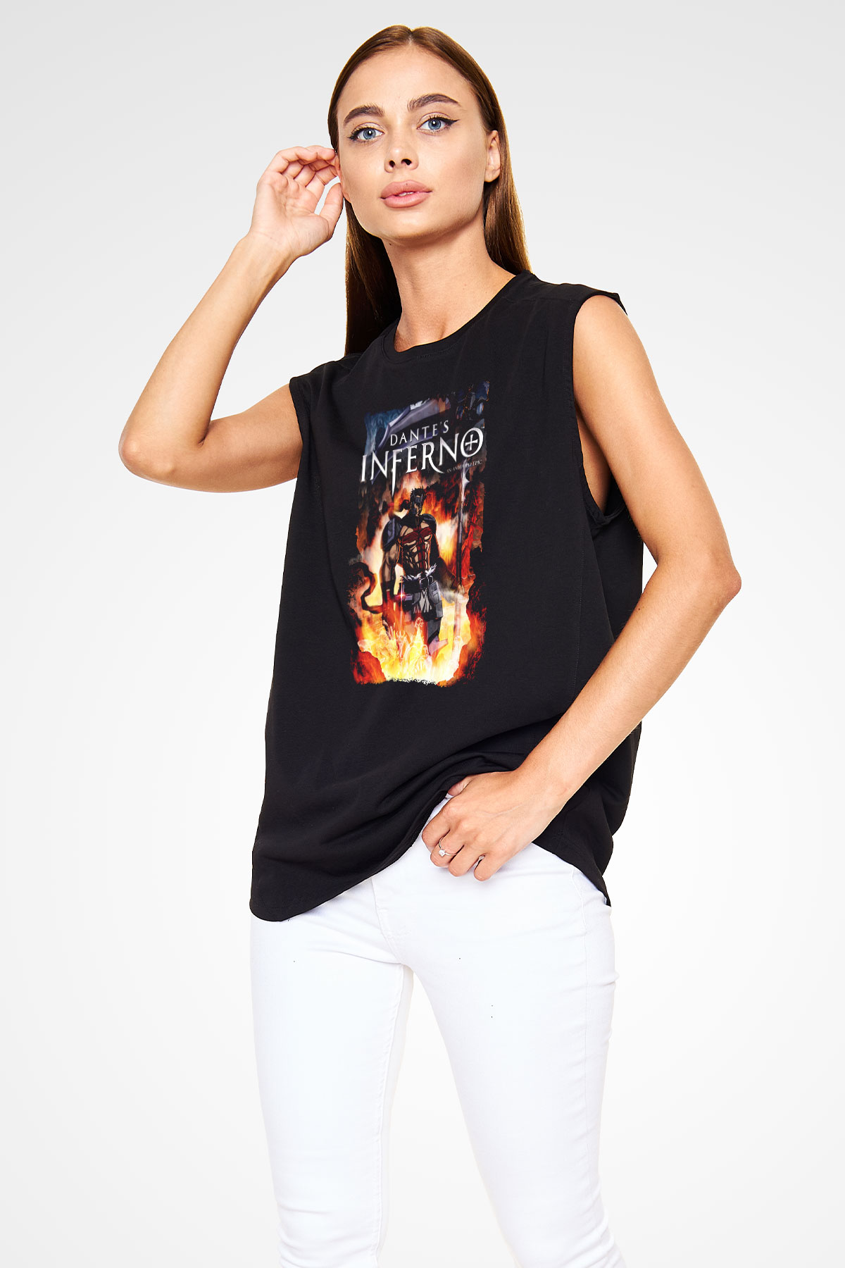 Dantes Inferno Siyah Unisex Kolsuz Tişört