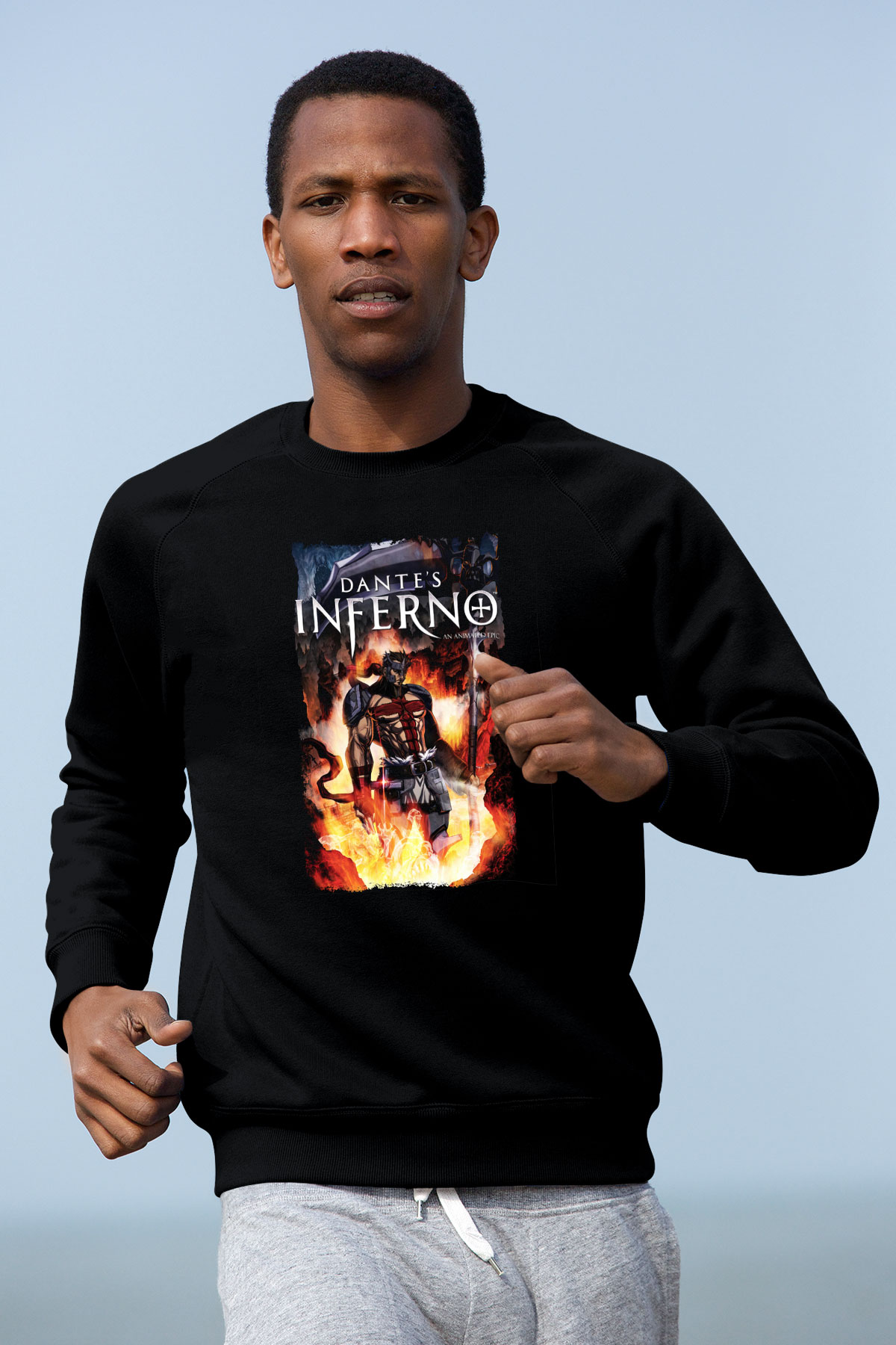 Dantes Inferno Siyah Unisex Sweatshirt