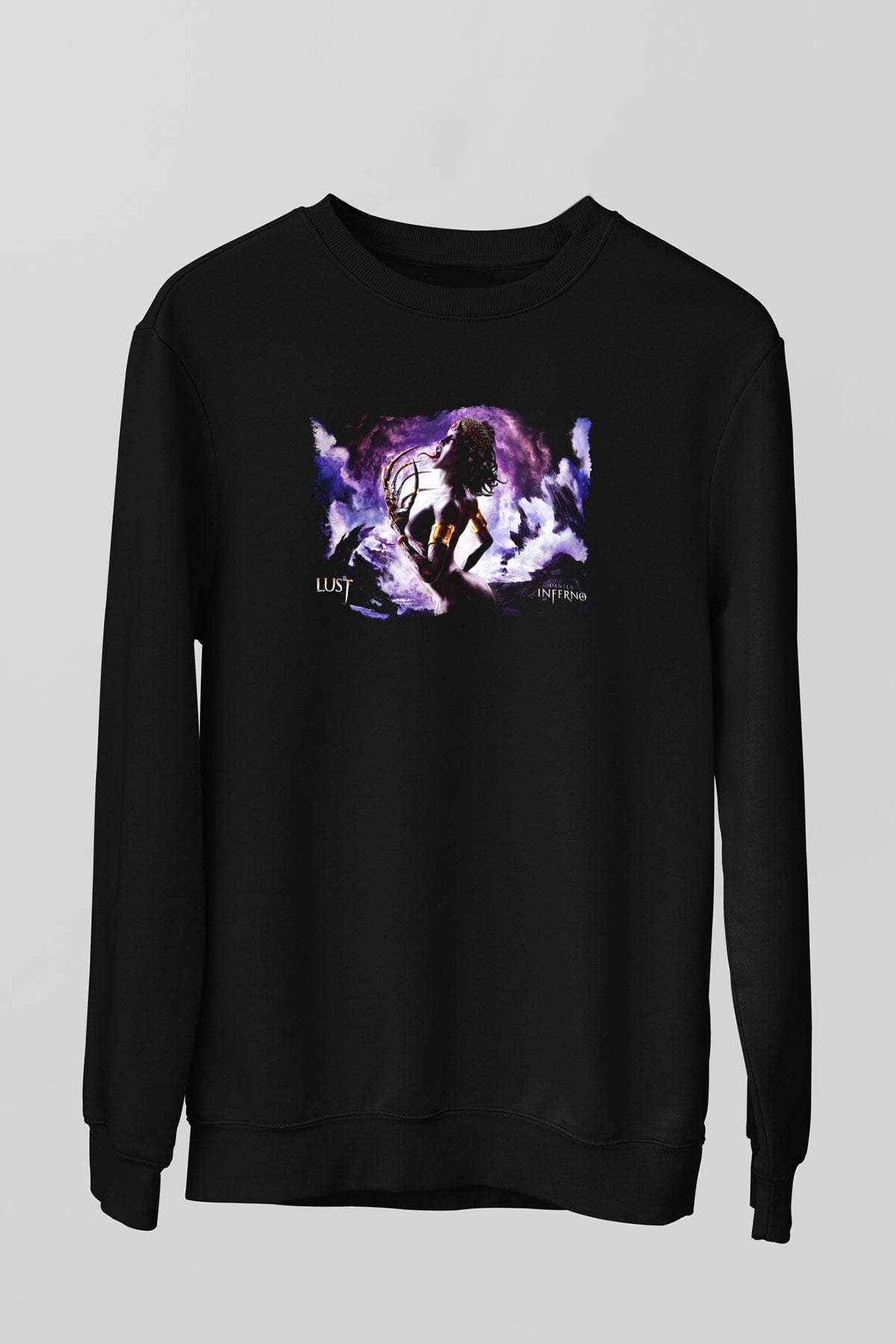 Dantes Inferno Siyah Unisex Sweatshirt