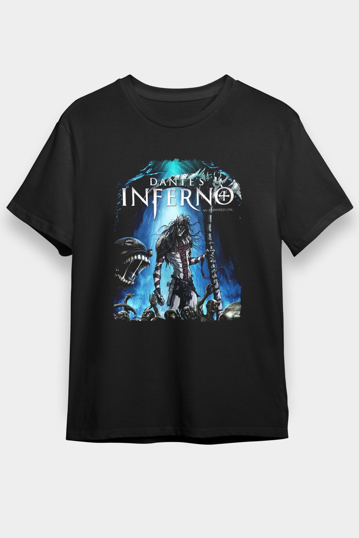 Dantes Inferno Siyah Unisex Tişört T-Shirt