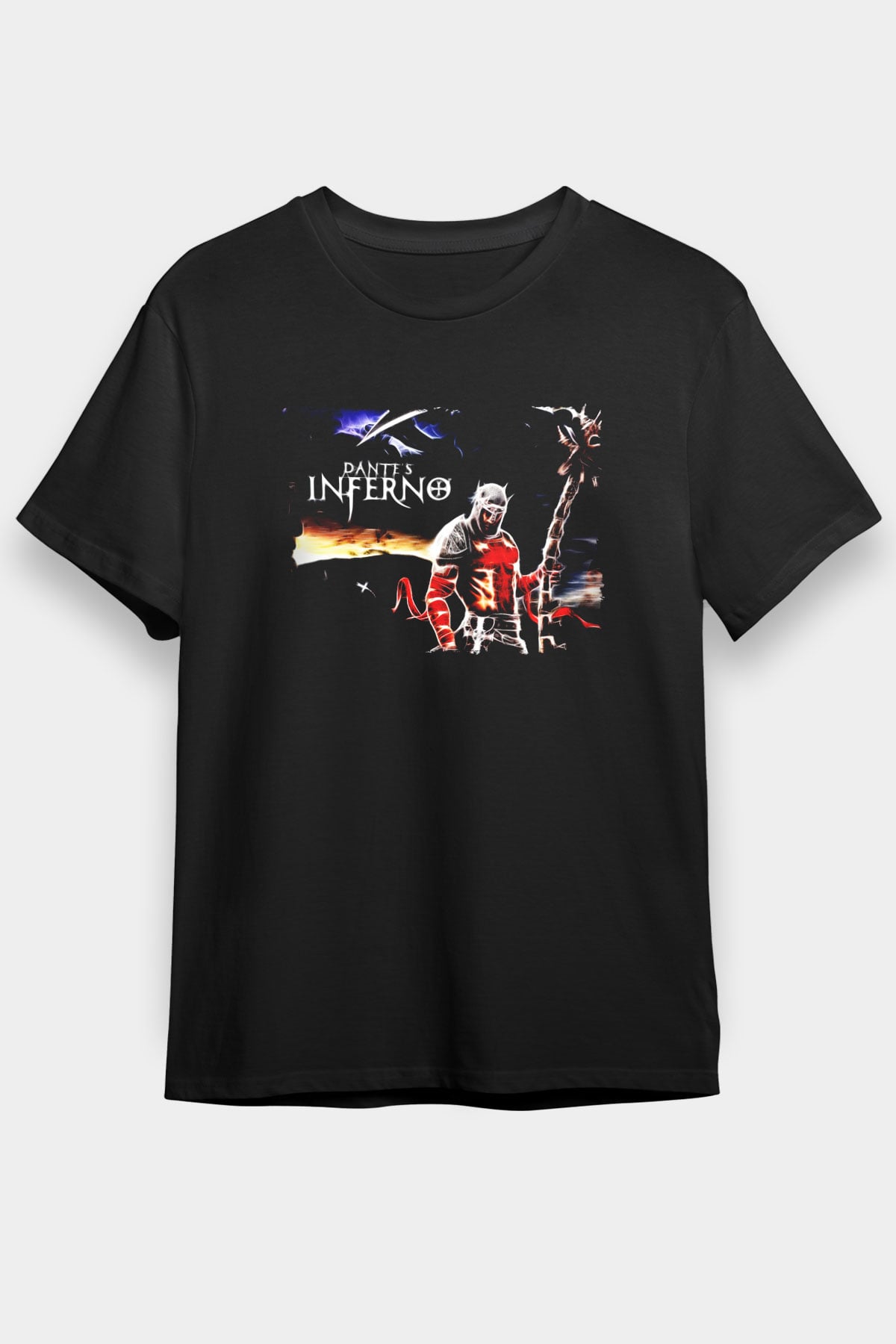 Dantes Inferno Siyah Unisex Tişört T-Shirt