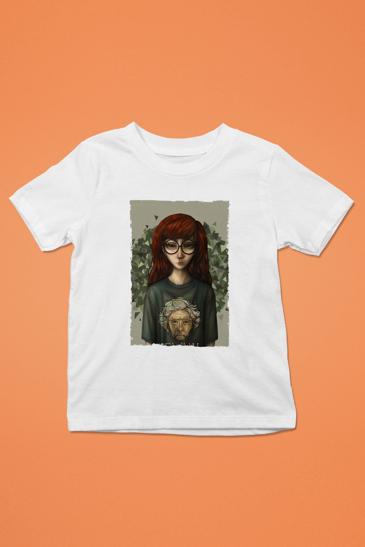 Daria Baskılı Beyaz Unisex Çocuk Tişört