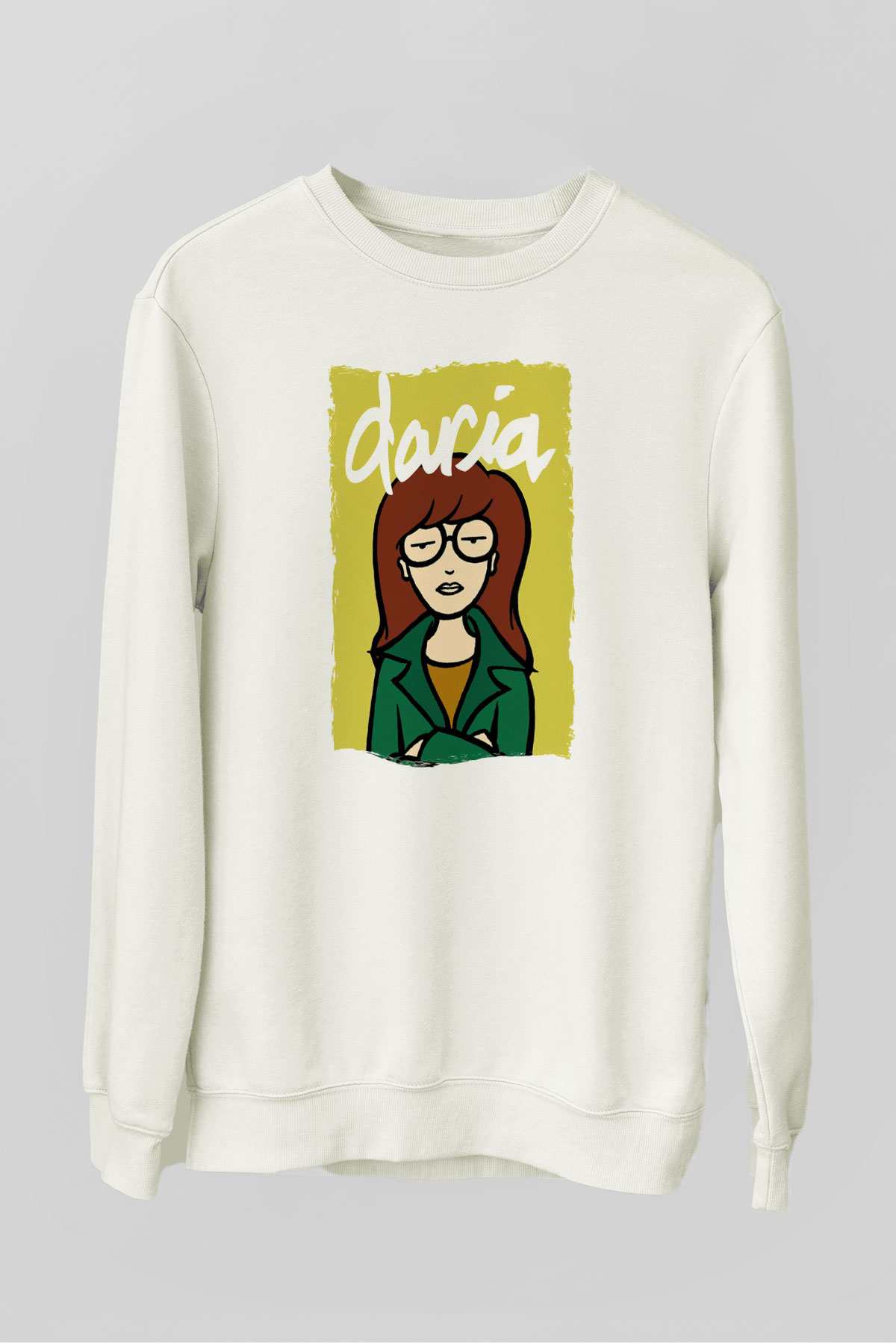 Daria Beyaz Unisex Sweatshirt