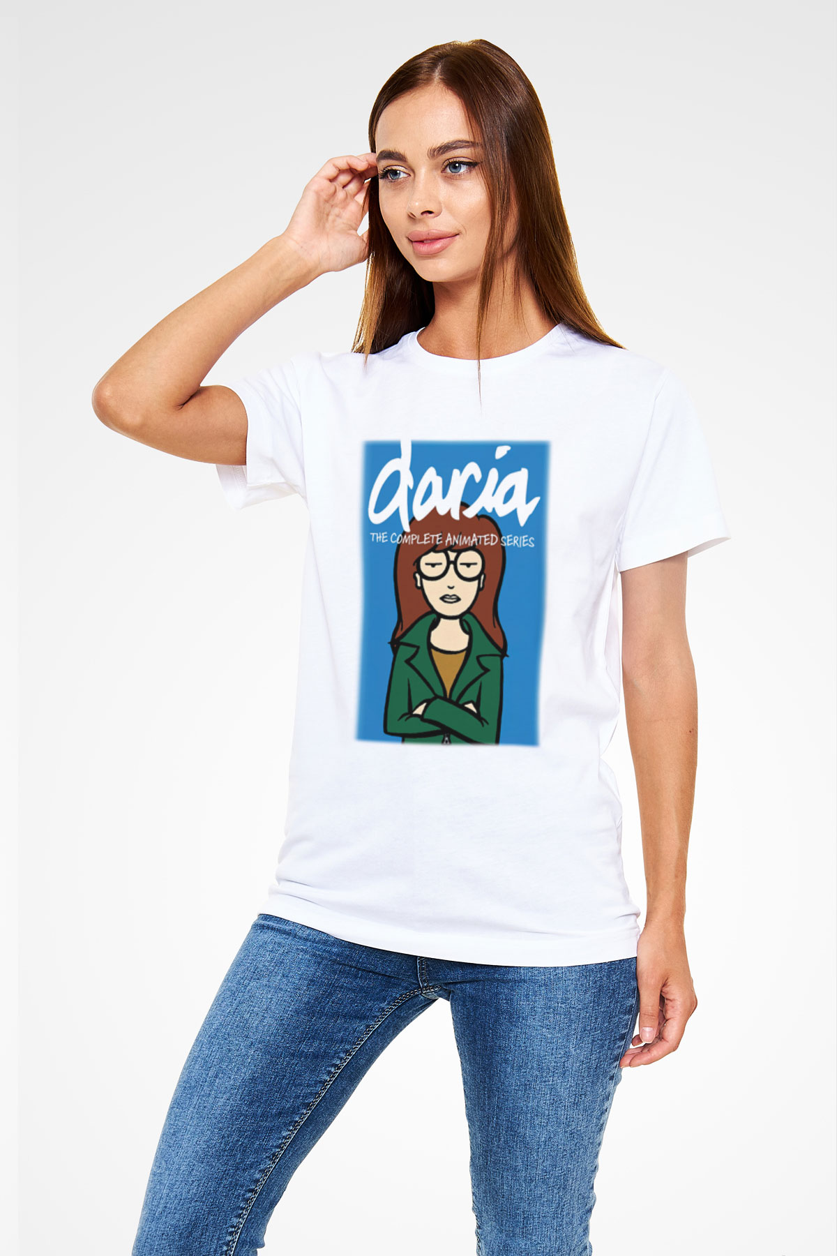 Daria Beyaz Unisex Tişört T-Shirt