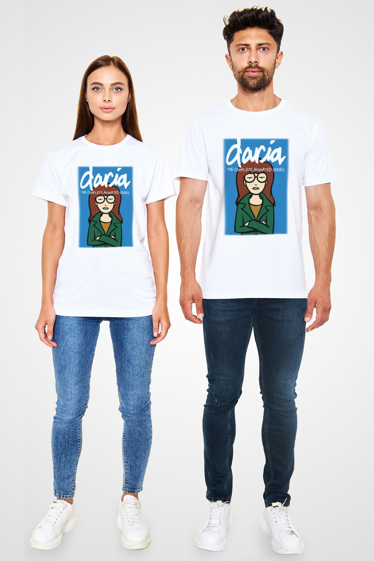 Daria Beyaz Unisex Tişört T-Shirt