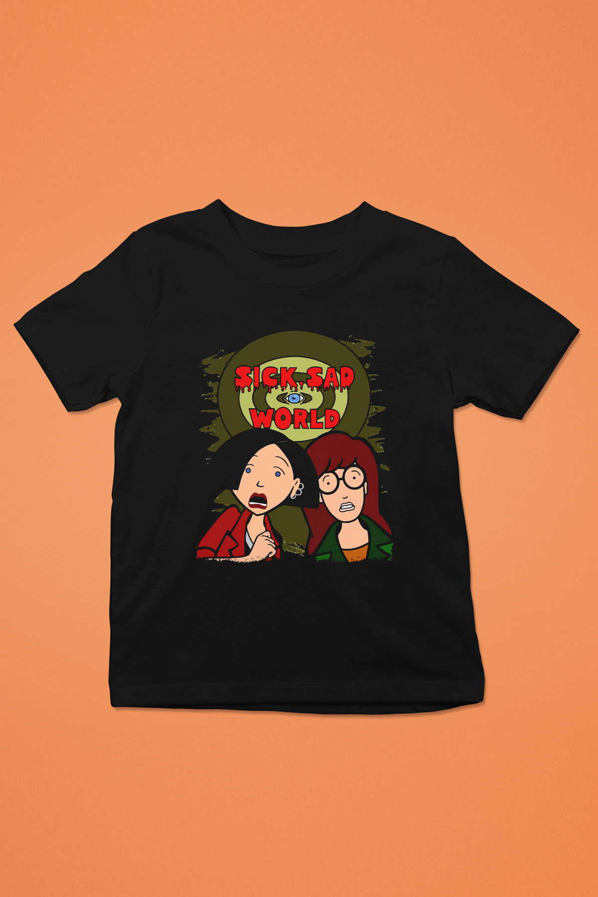 Daria Siyah Unisex Çocuk Tişört
