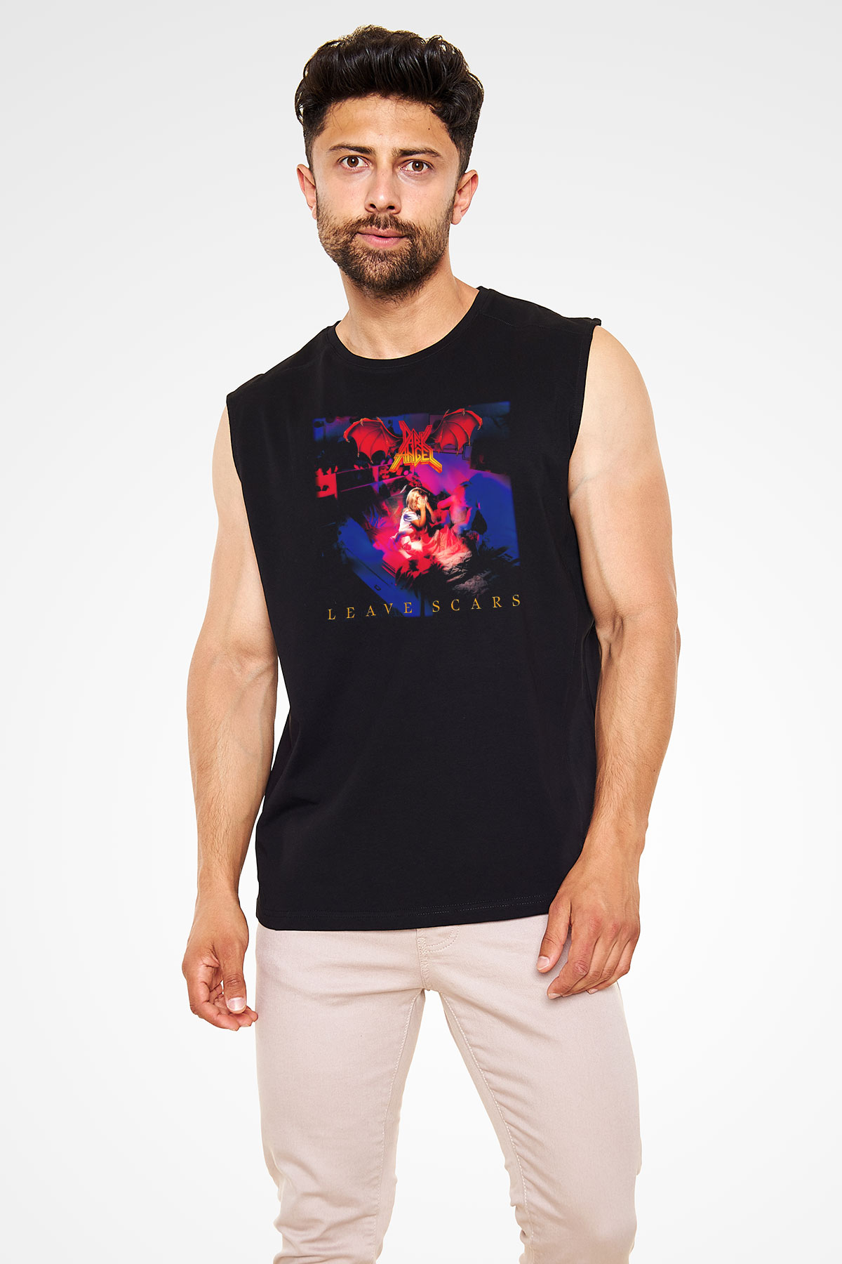 Dark Angel Siyah Unisex Kolsuz Tişört