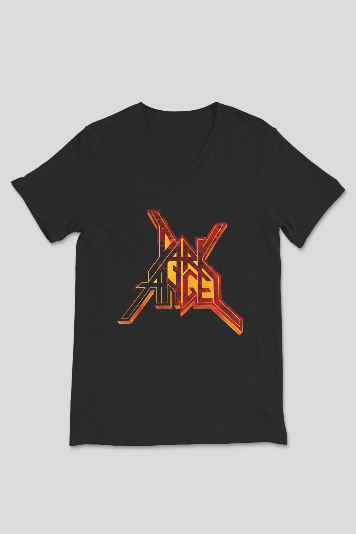 Dark Angel Siyah Unisex V Yaka Tişört