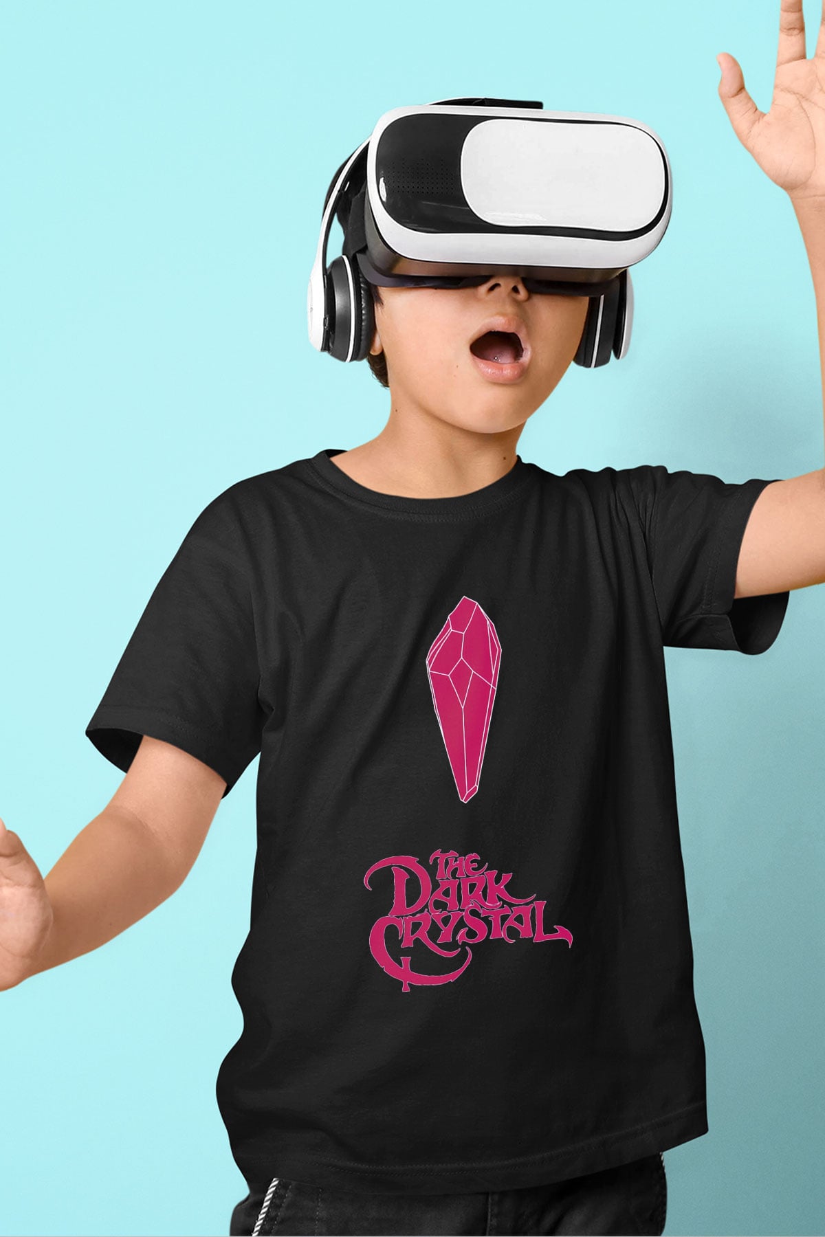 Dark Crystal Siyah Unisex  Çocuk Tişört