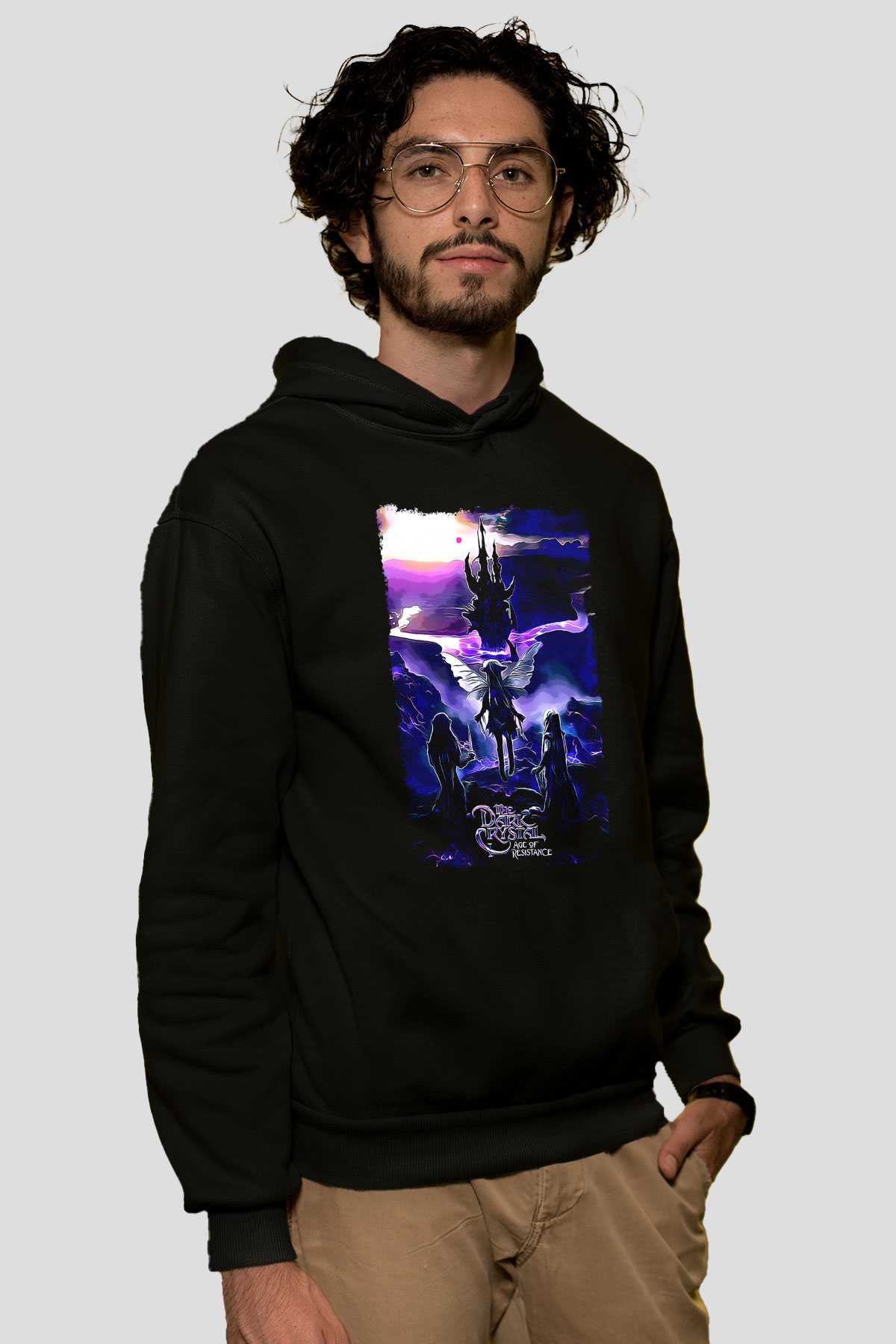 Dark Crystal Siyah Unisex Hoodie