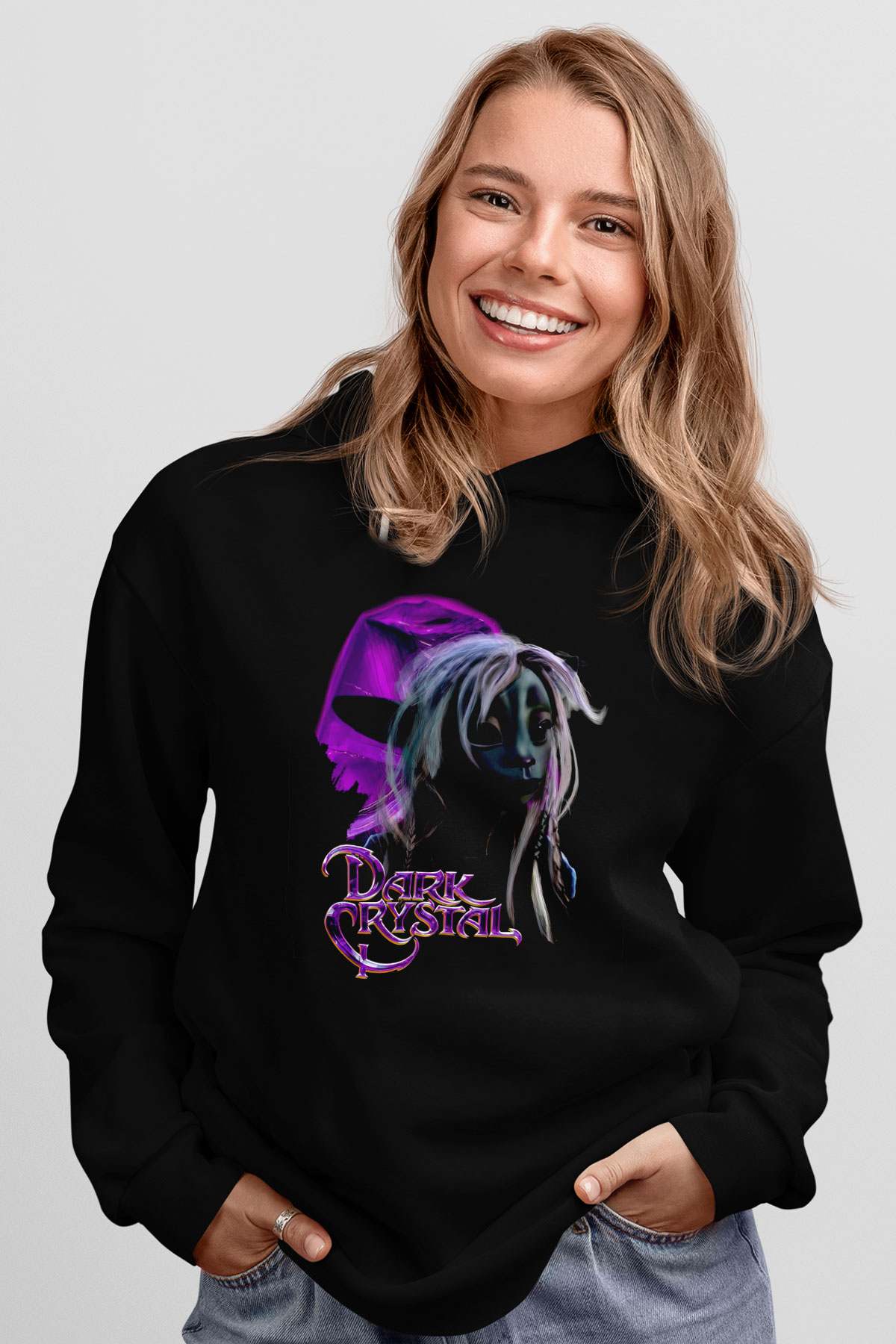 Dark Crystal Siyah Unisex Hoodie