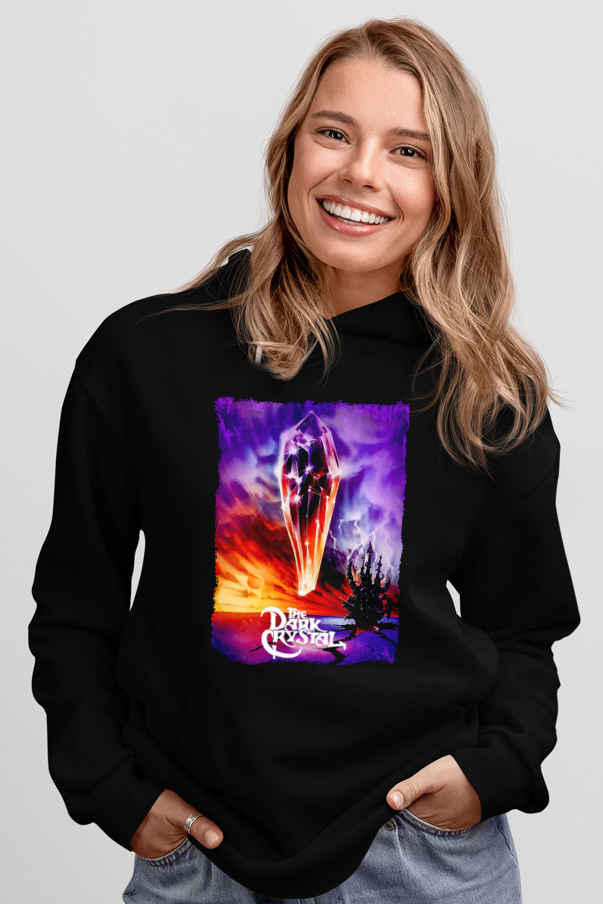 Dark Crystal Siyah Unisex Hoodie