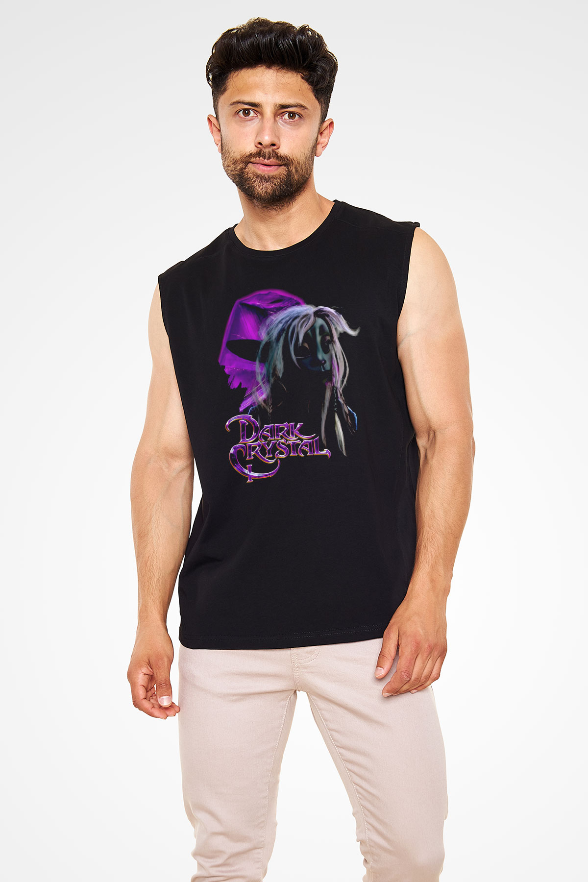 Dark Crystal Siyah Unisex  Kolsuz Tişört
