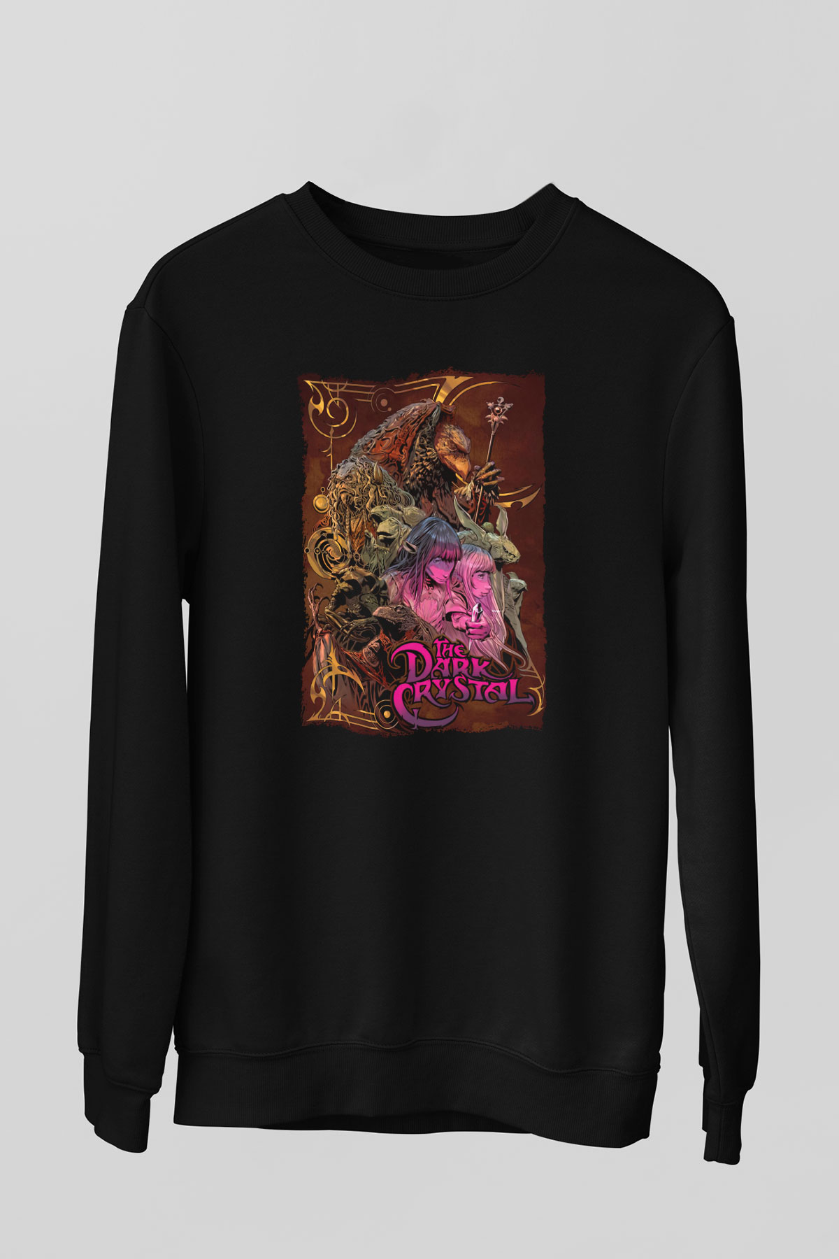 Dark Crystal Siyah Unisex  Sweatshirt