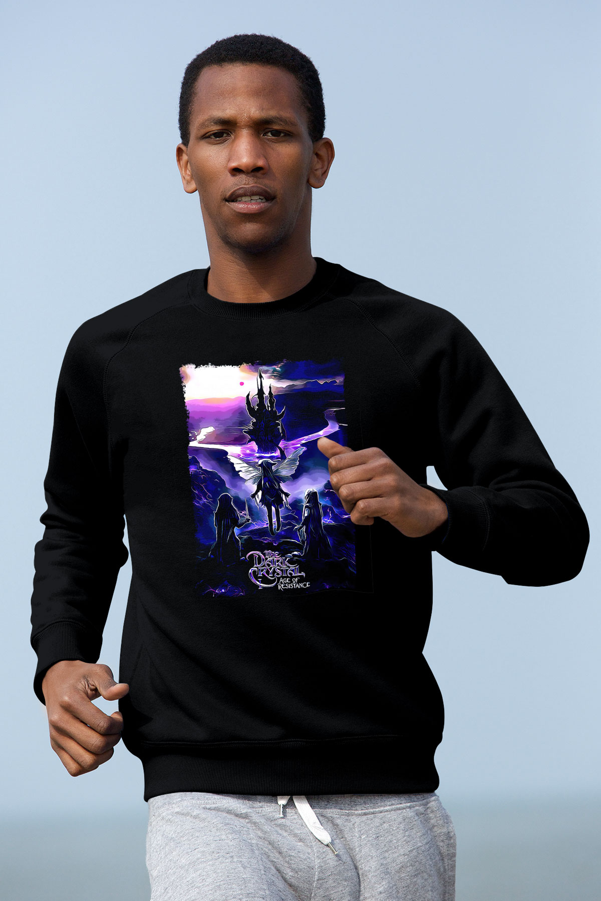 Dark Crystal Siyah Unisex  Sweatshirt