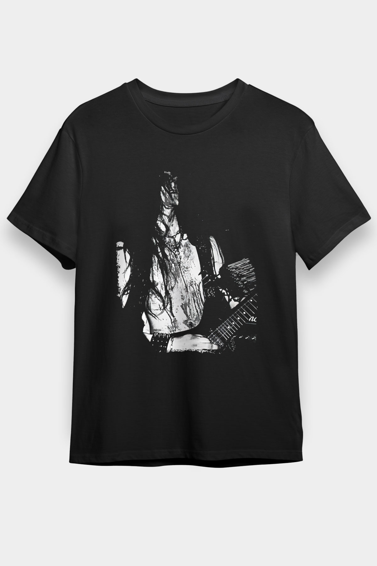 Dark Funeral Baskılı Unisex Siyah Tişört - Tshirt