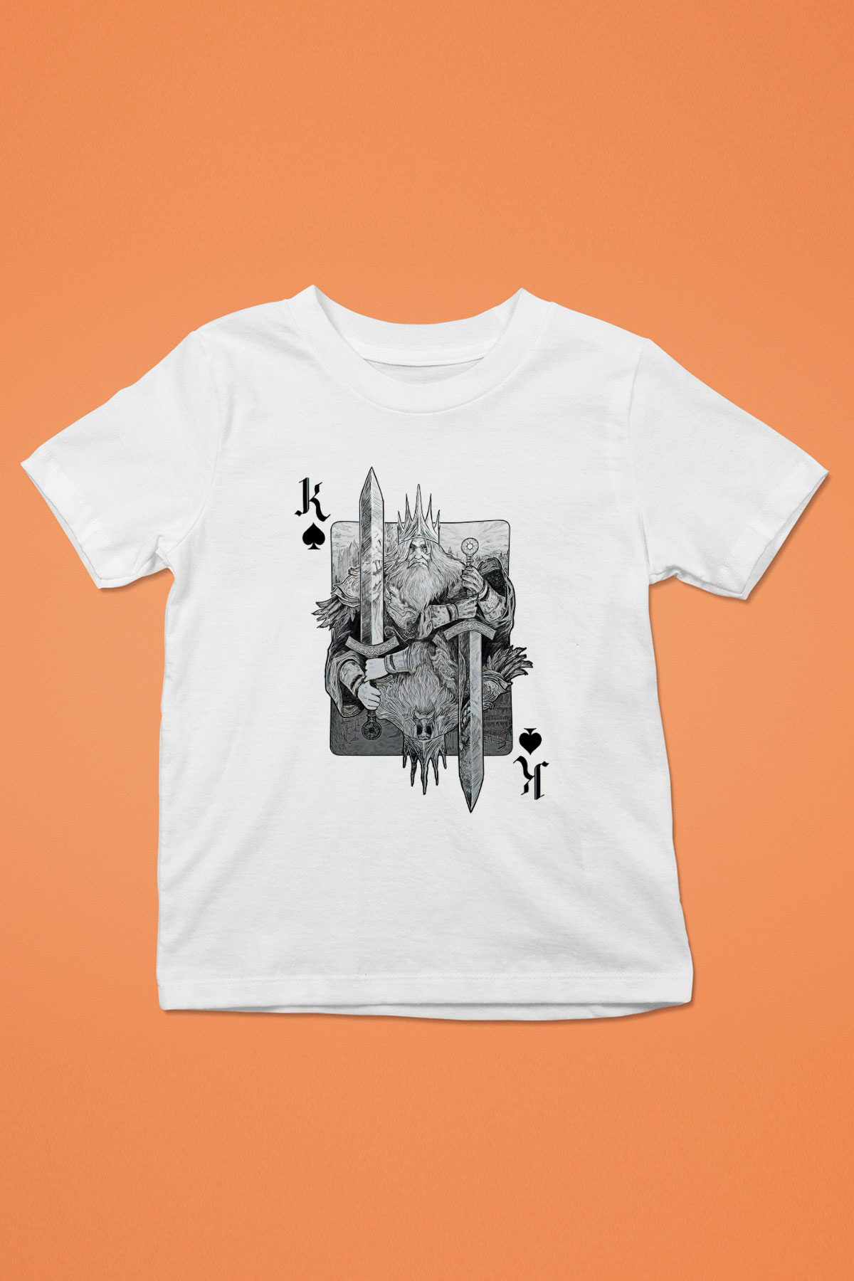 Dark Souls Baskılı Beyaz Unisex Beyaz Çocuk Tişört - Tshirt