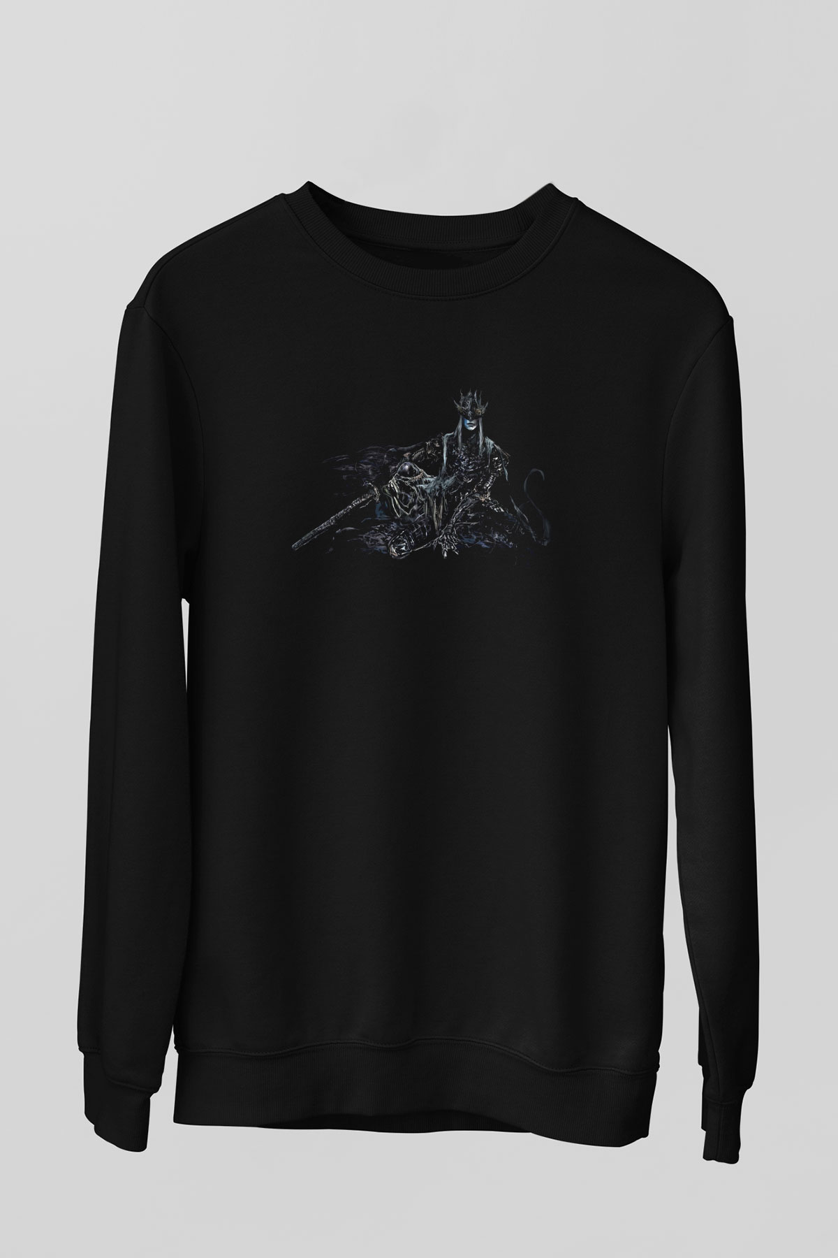 Dark Souls Baskılı Unisex Siyah Sweatshirt