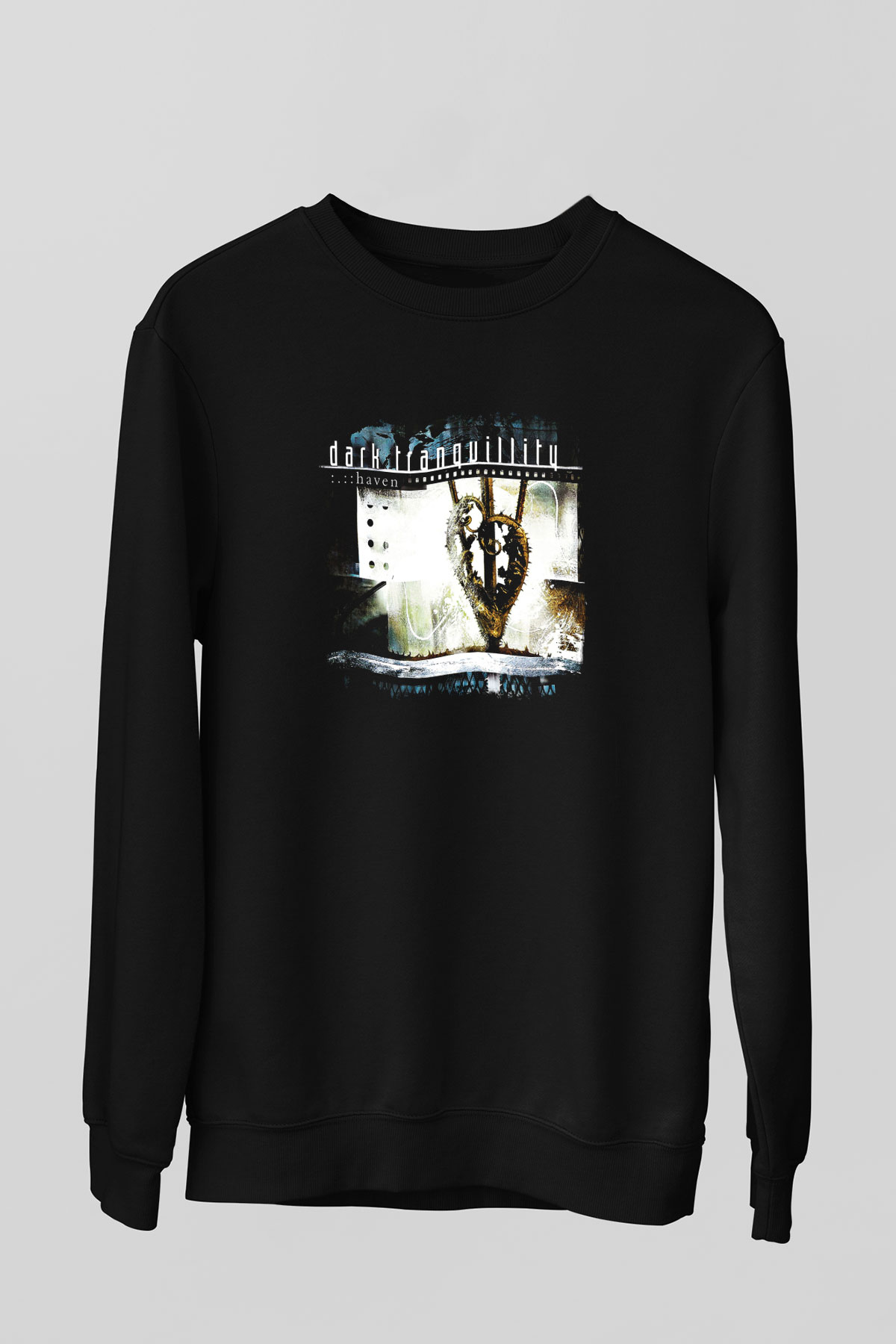 Dark Tranquillity Baskılı Unisex Siyah Sweatshirt