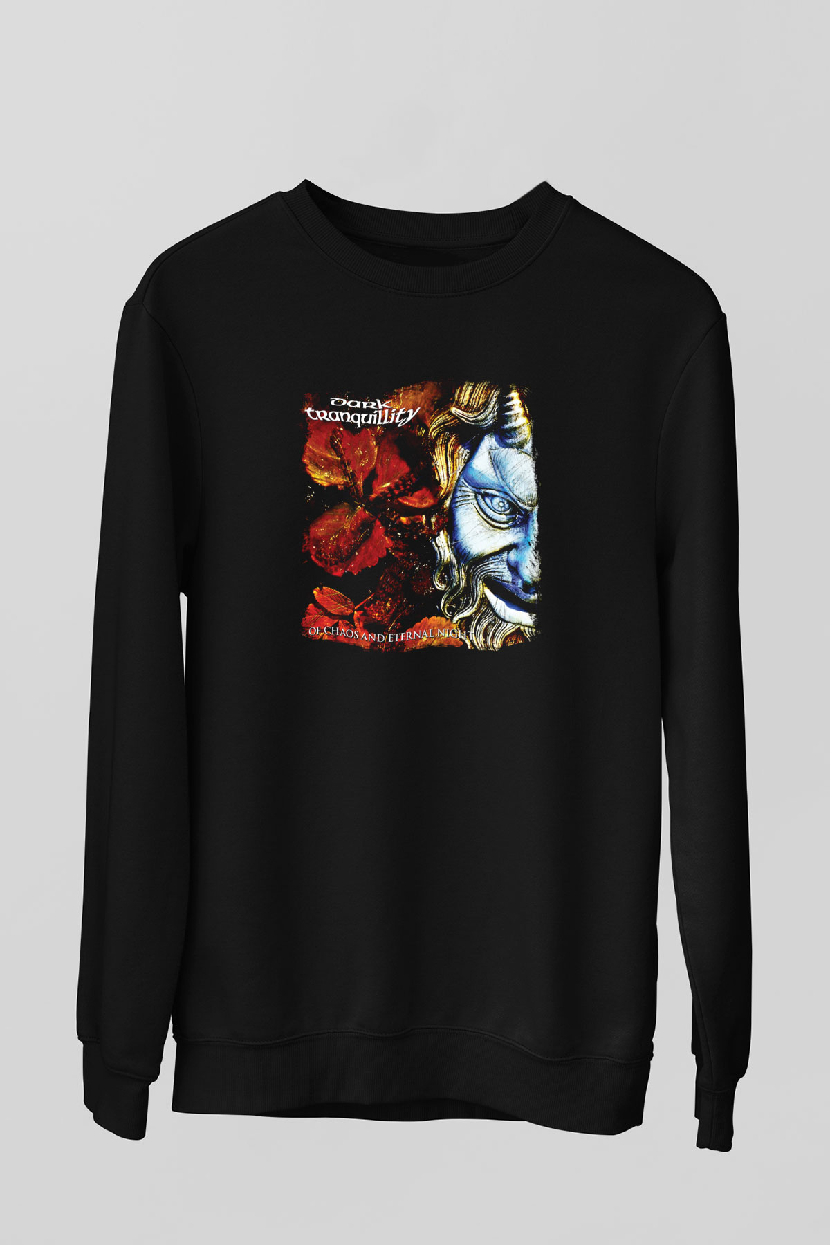 Dark Tranquillity Baskılı Unisex Siyah Sweatshirt