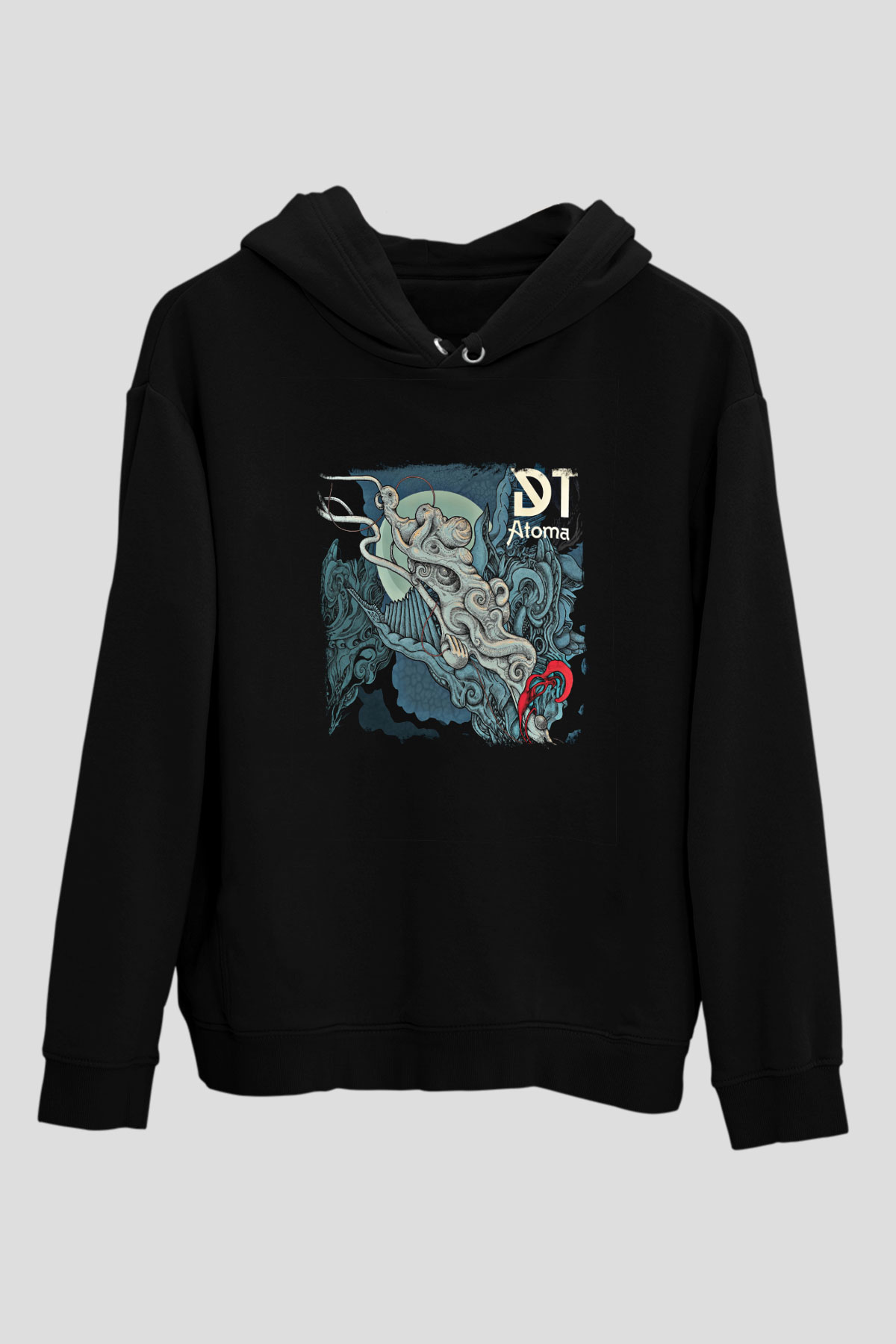 Dark Tranquillity Baskılı Unisex Siyah Hoodie