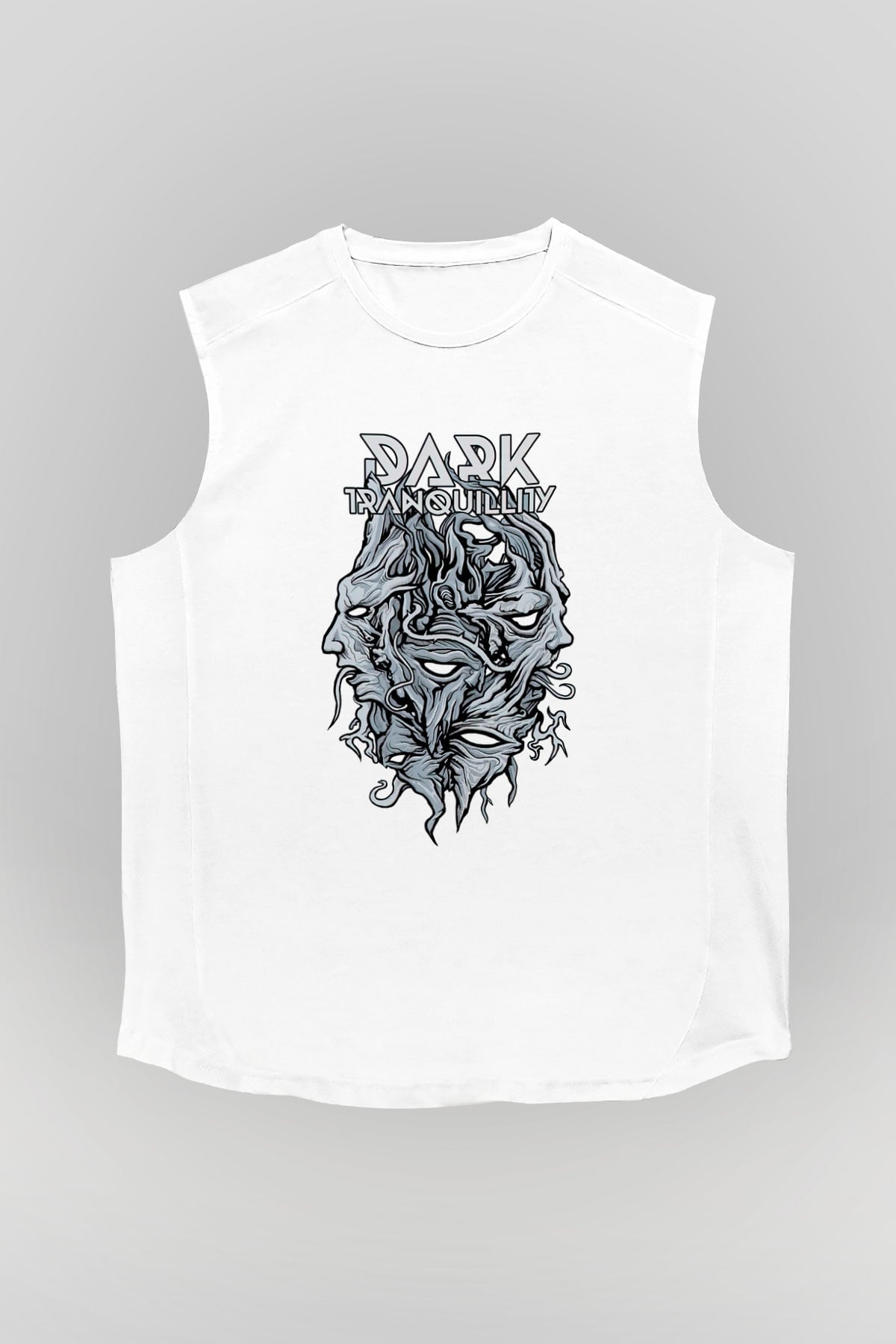 Dark Tranquillity Beyaz Unisex Kolsuz Tişört