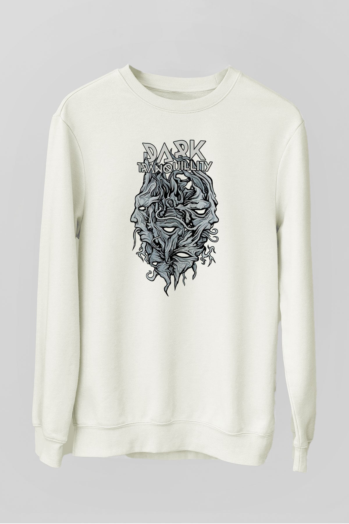 Dark Tranquillity Beyaz Unisex Sweatshirt