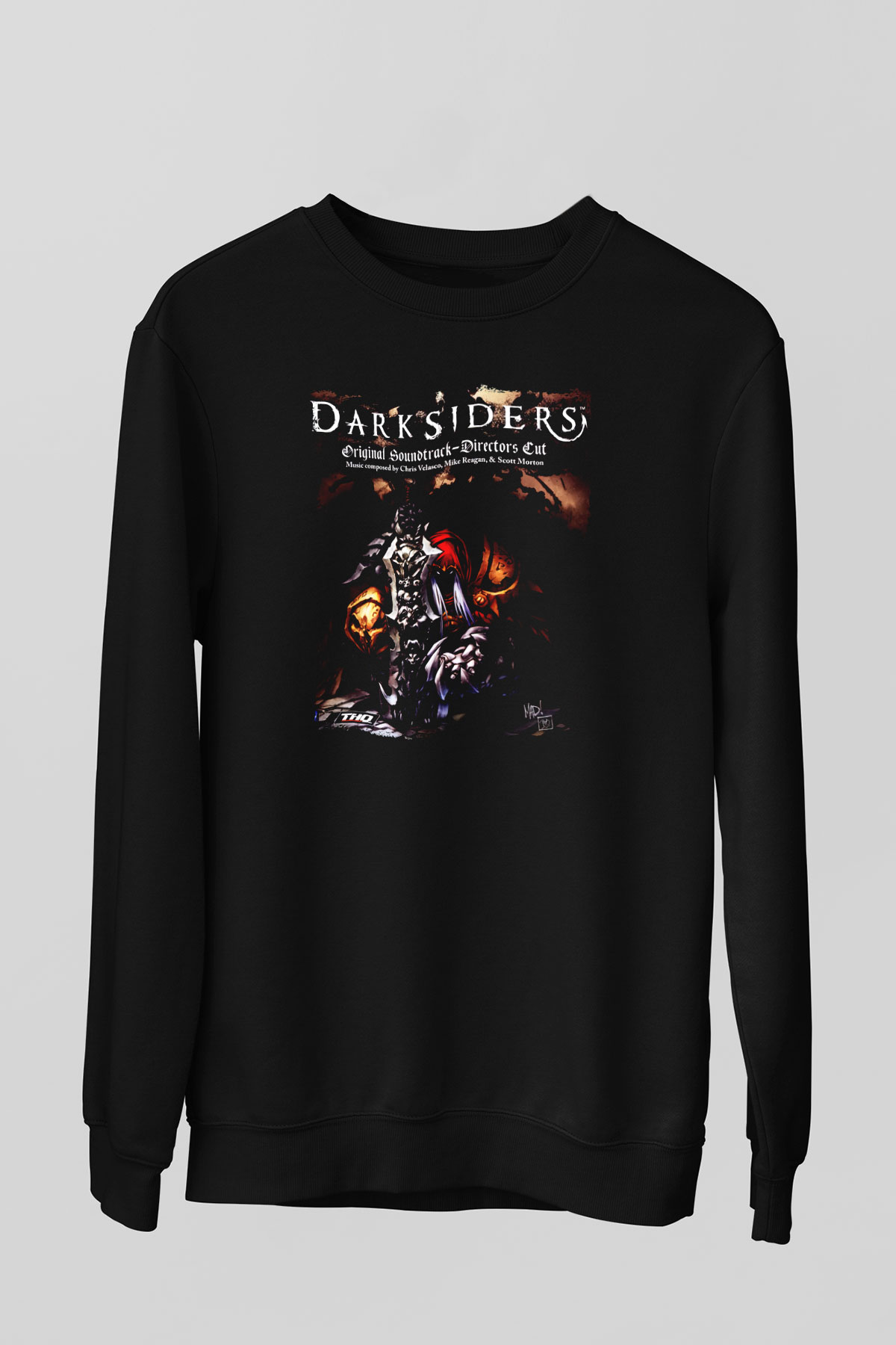 Darksiders Siyah Unisex Sweatshirt
