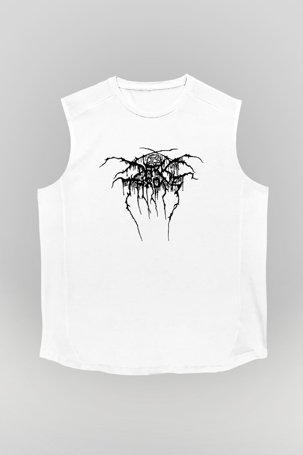 Darkthrone Beyaz Unisex Kolsuz Tişört