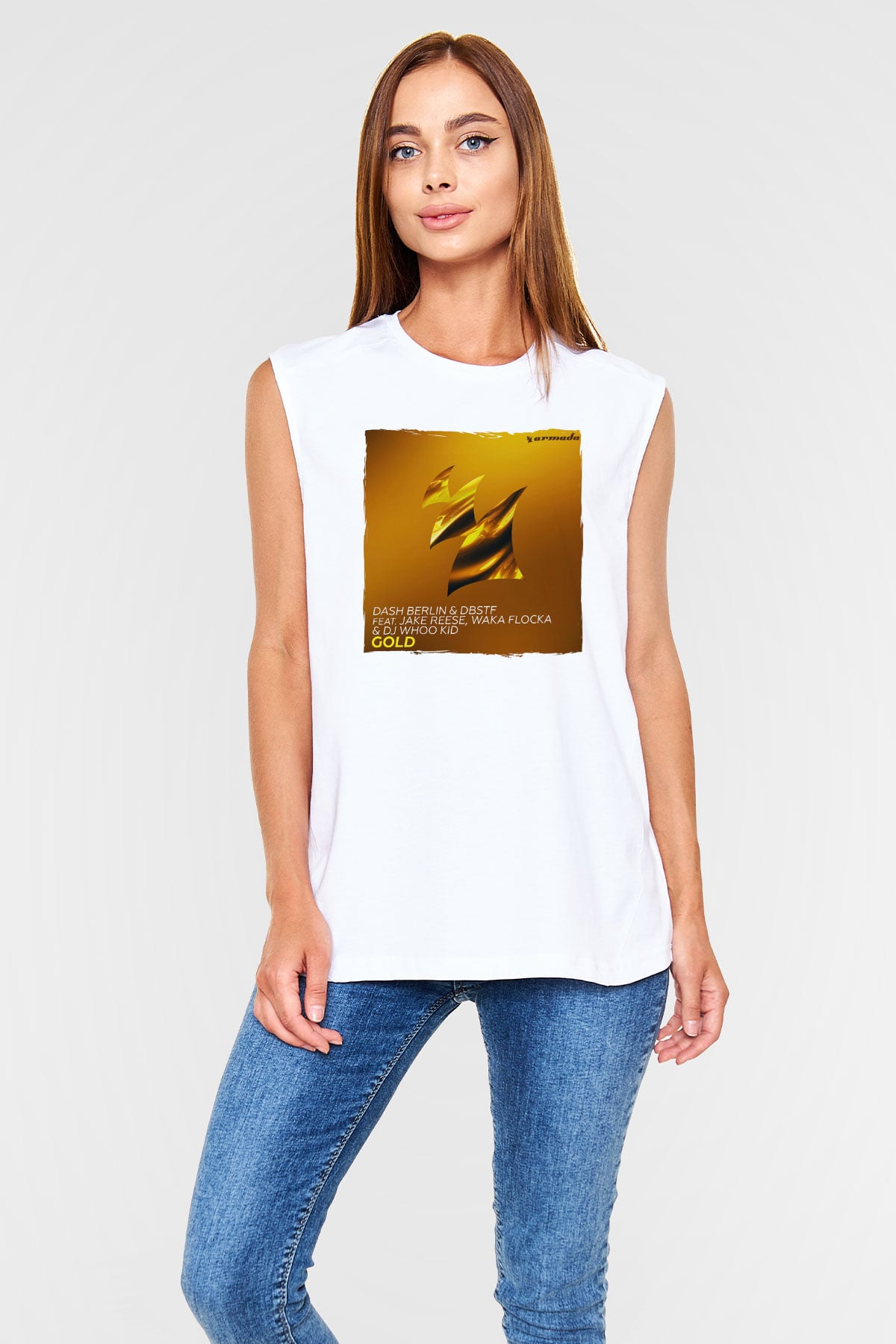 Dash Berlin Beyaz Unisex Kolsuz Tişört