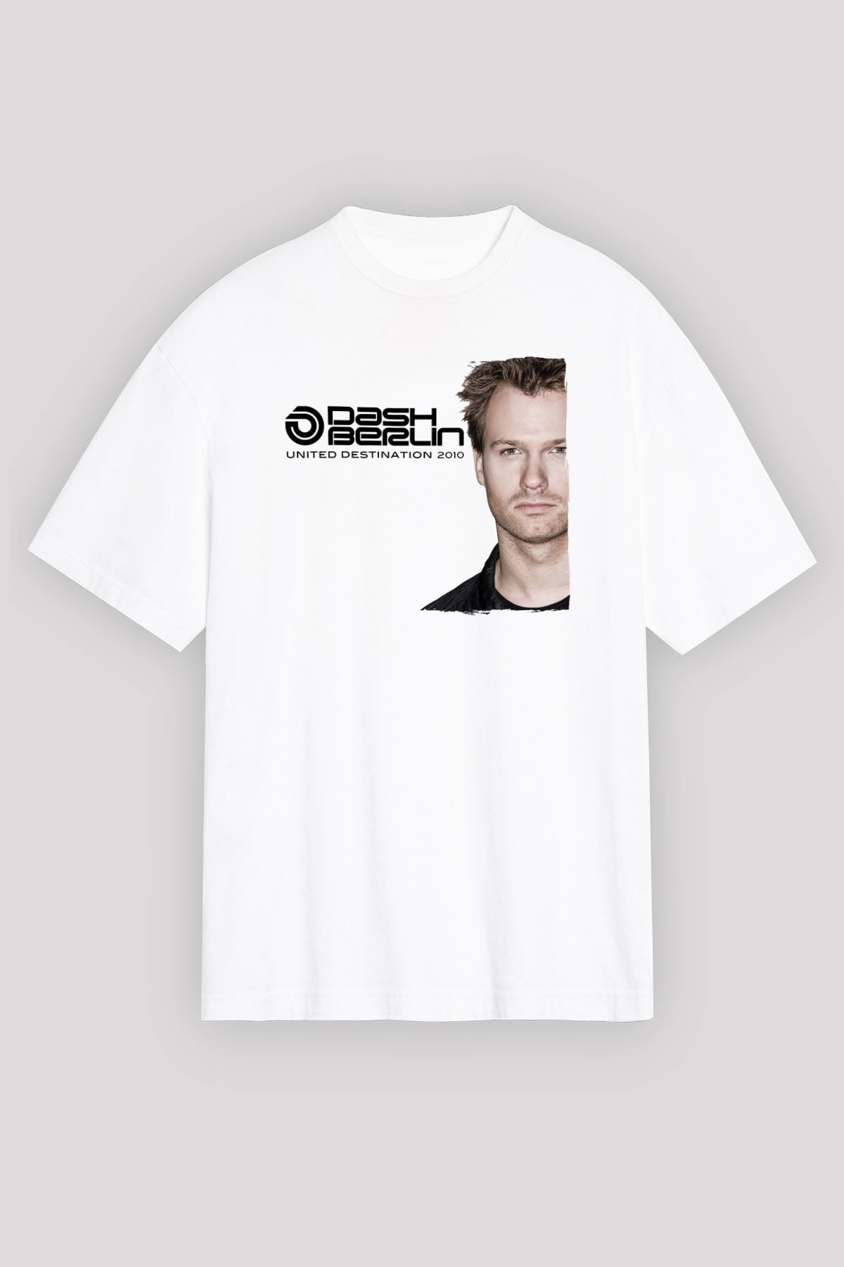 Dash Berlin Beyaz Oversize Tişört Oversize T-shirt - TişörtFabrikası