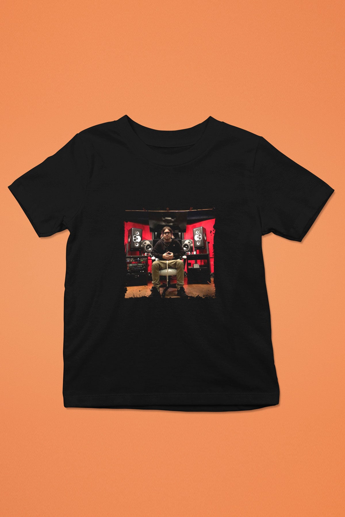 Datsik Baskılı Unisex Siyah Çocuk Tişört