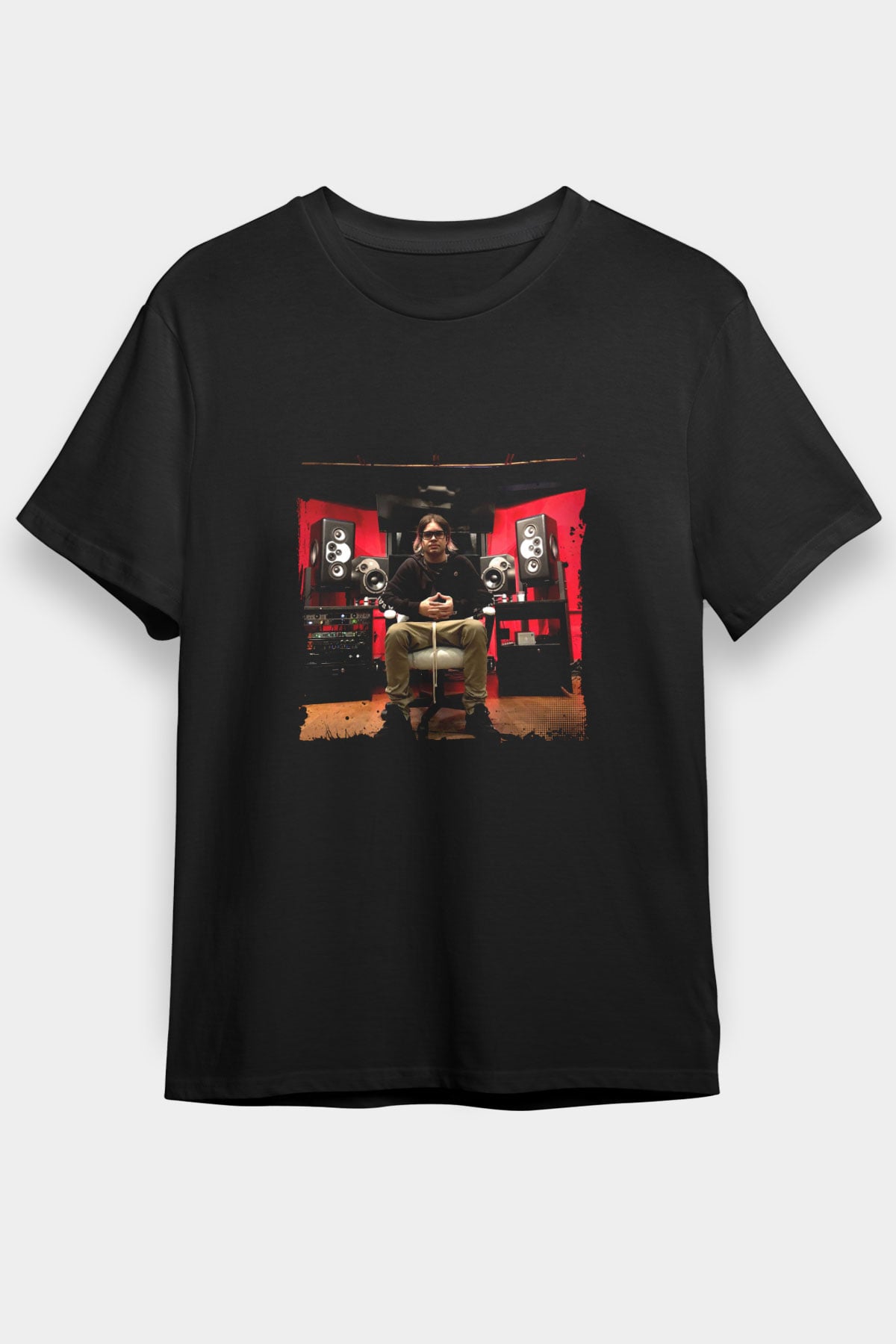Datsik Baskılı Unisex Siyah Tişört