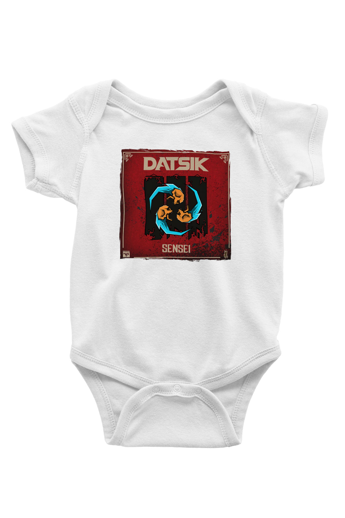 Datsik Beyaz Bebek Body - Zıbın