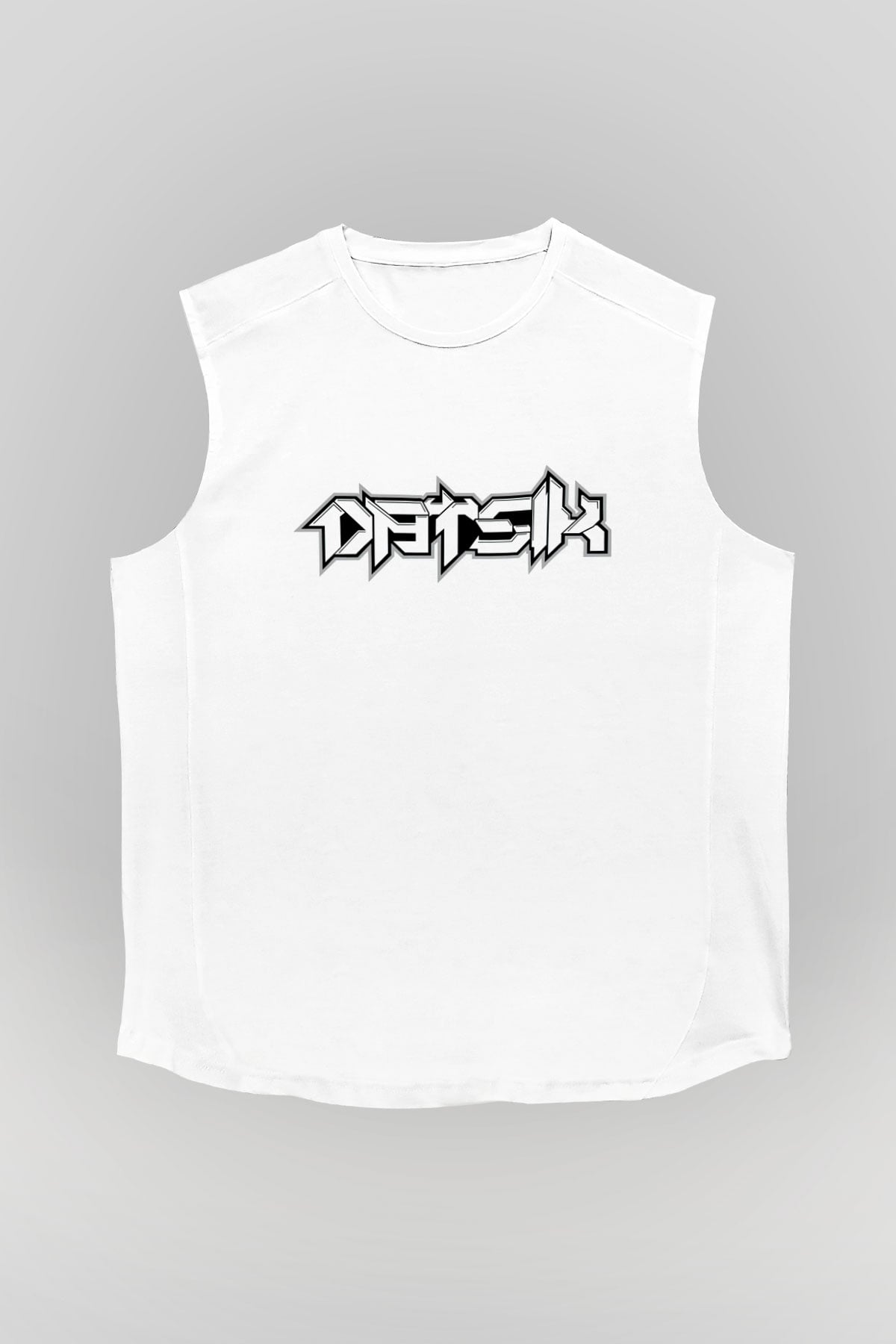 Datsik Beyaz Unisex Kolsuz Tişört