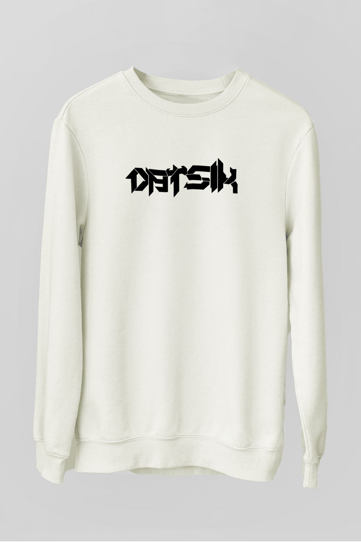 Datsik Beyaz Unisex Sweatshirt