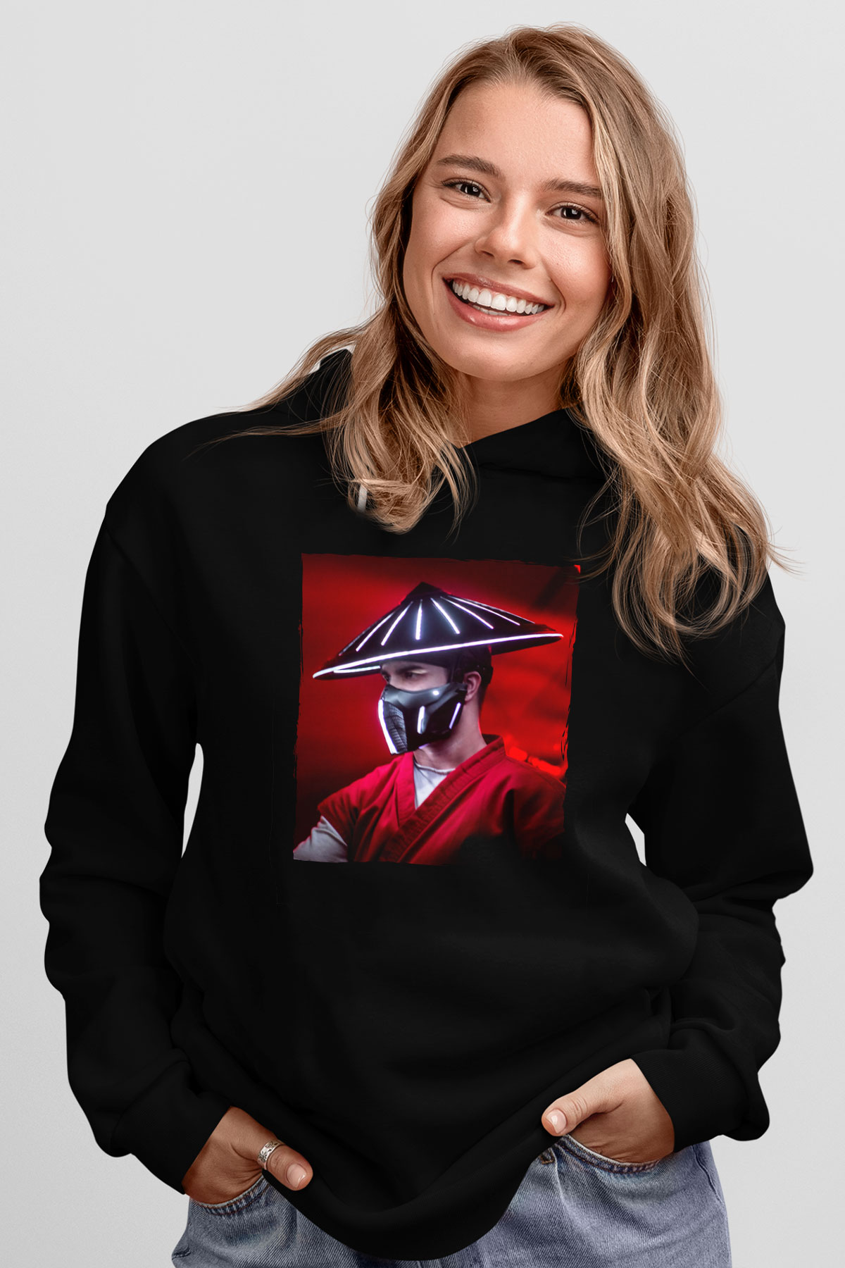 Datsik Siyah Unisex Kapüşonlu Sweatshirt