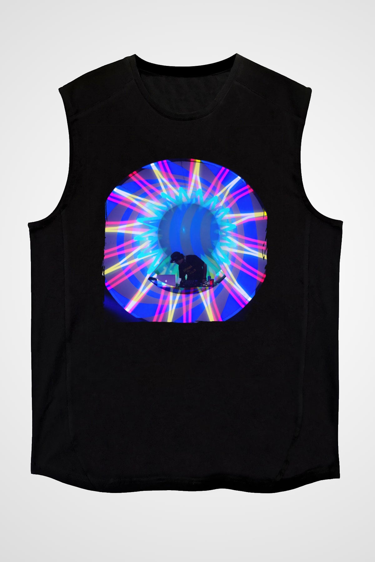 Datsik Siyah Unisex Kolsuz Tişört