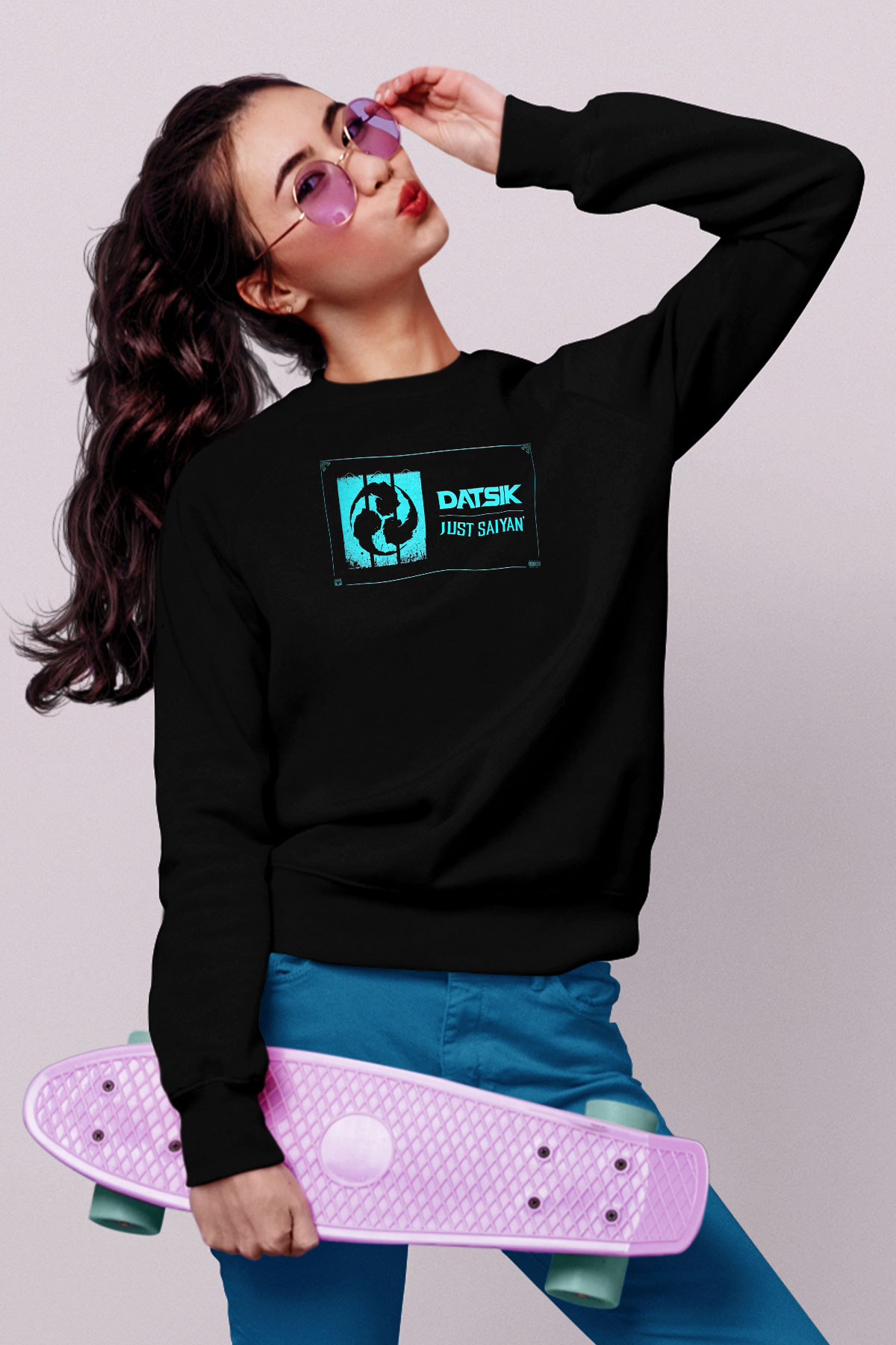 Datsik Siyah Unisex Sweatshirt