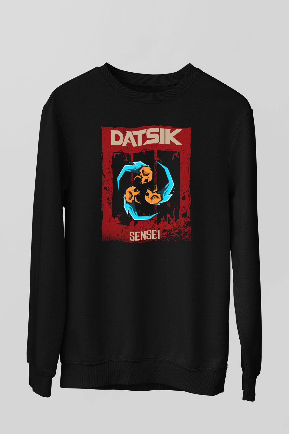 Datsik Siyah Unisex Sweatshirt