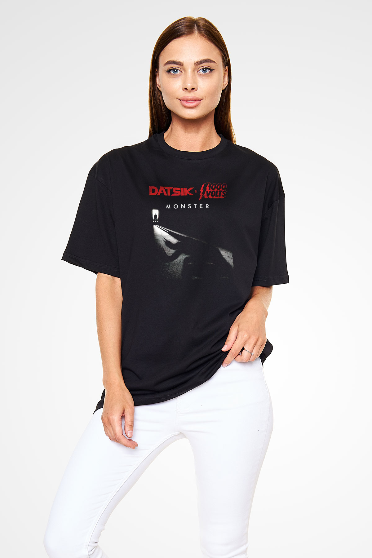 Datsik Siyah Oversize Tişört Oversize T-shirt - TişörtFabrikası
