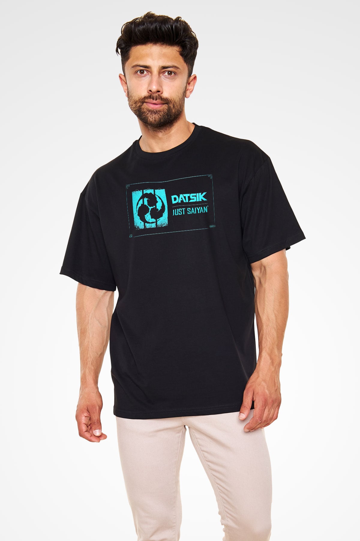 Datsik Siyah Oversize Tişört Oversize T-shirt - TişörtFabrikası