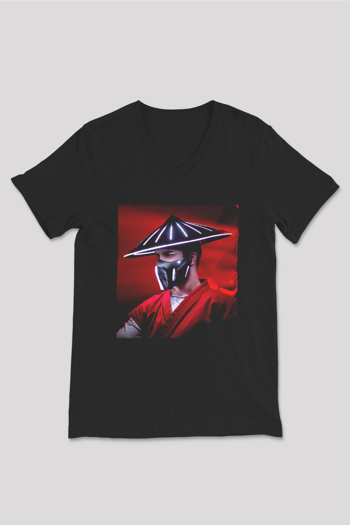 Datsik Siyah Unisex V Yaka Tişört